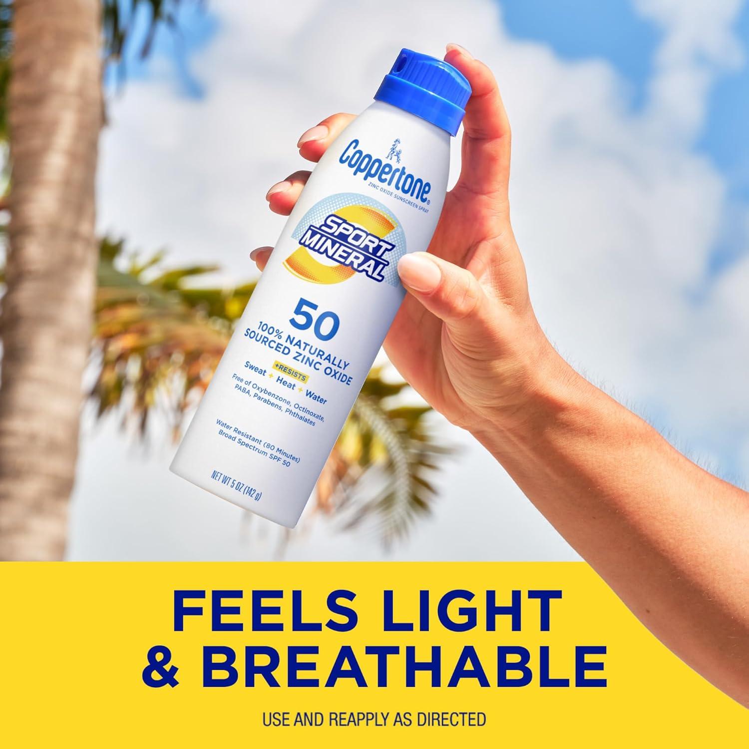 Protector Solar Coppertone SPORT Mineral SPF 50 Spray 142 g