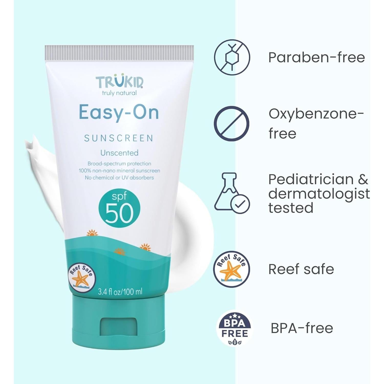 Protector Solar Mineral TruKid SPF 50 - 100ml para Niños