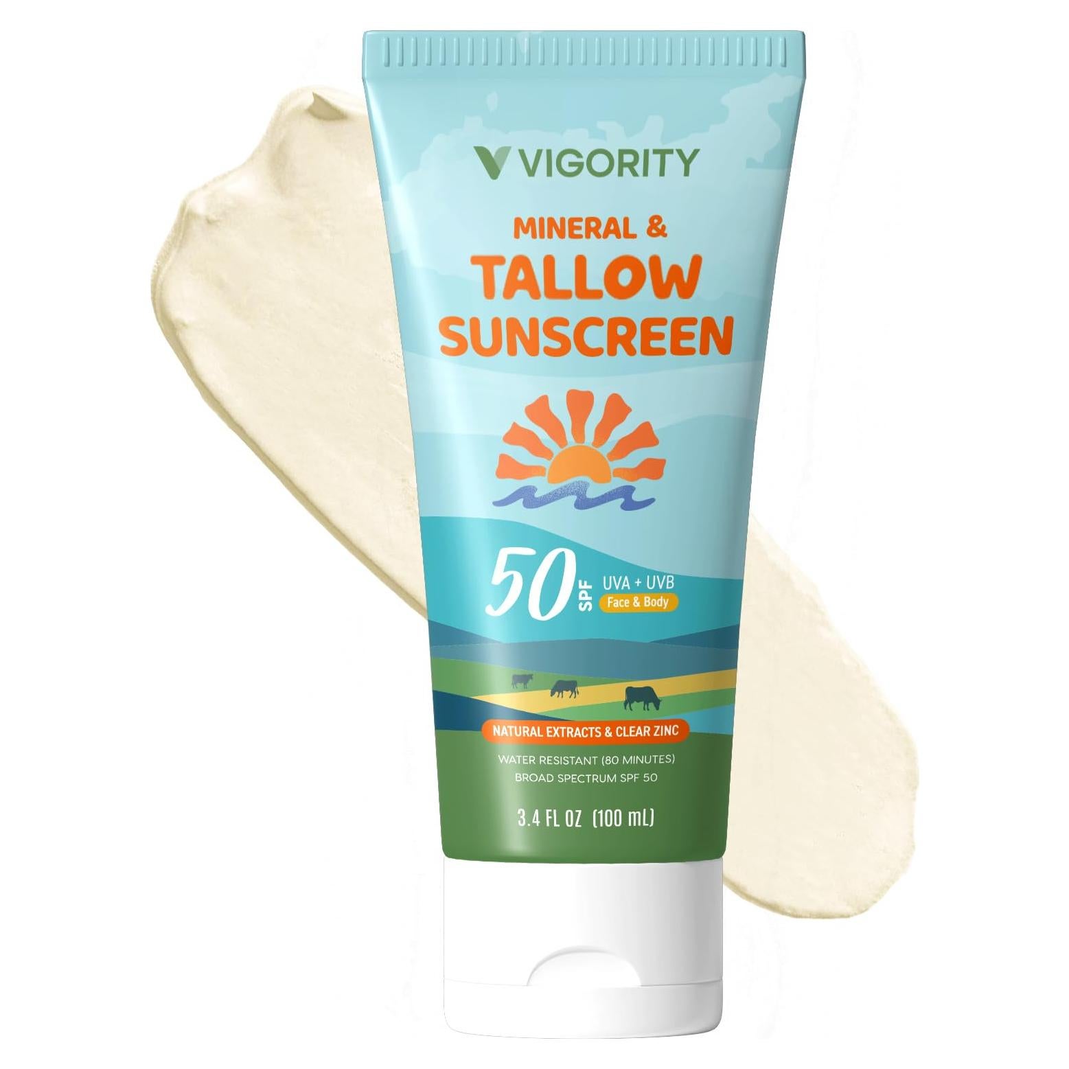 Protector Solar Natural Vigority SPF 50 con Óxido de Zinc 100ml