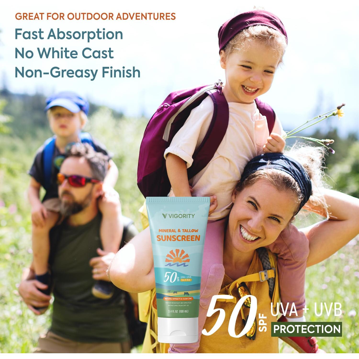 Protector Solar Natural Vigority SPF 50 con Óxido de Zinc 100ml