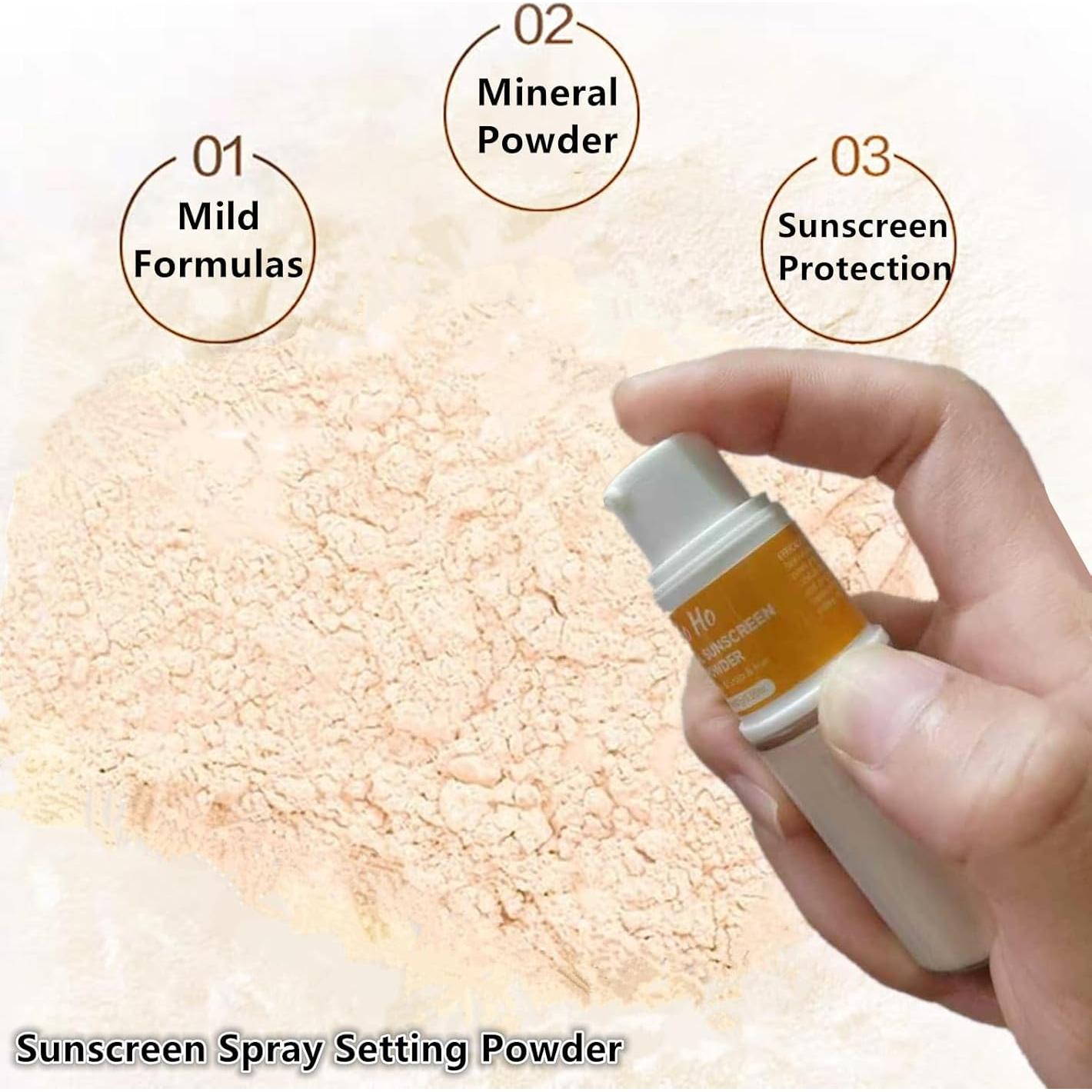 Polvo Mineral Protector Solar Spray Go Ho SPF 50 Translúcido 10g