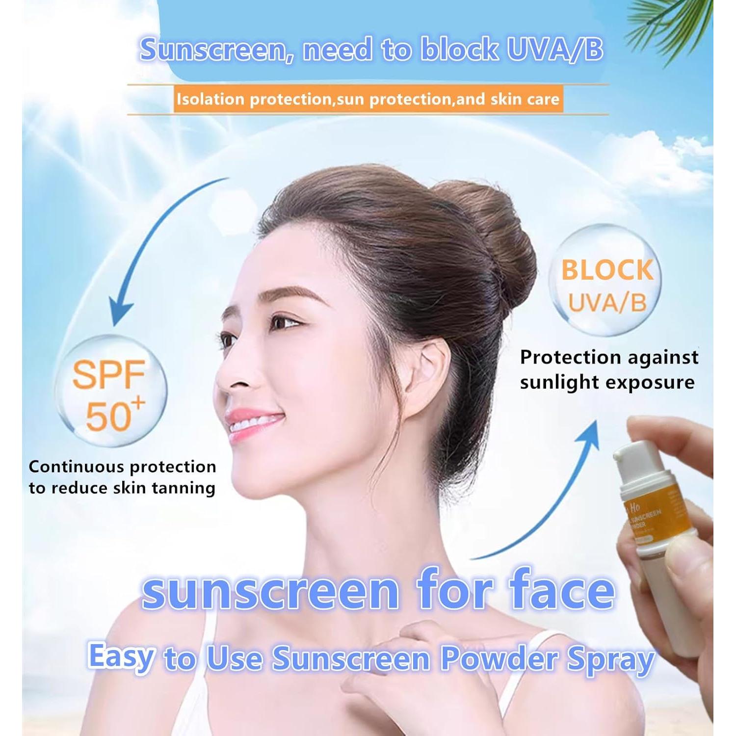 Polvo Mineral Protector Solar Spray Go Ho SPF 50 Translúcido 10g
