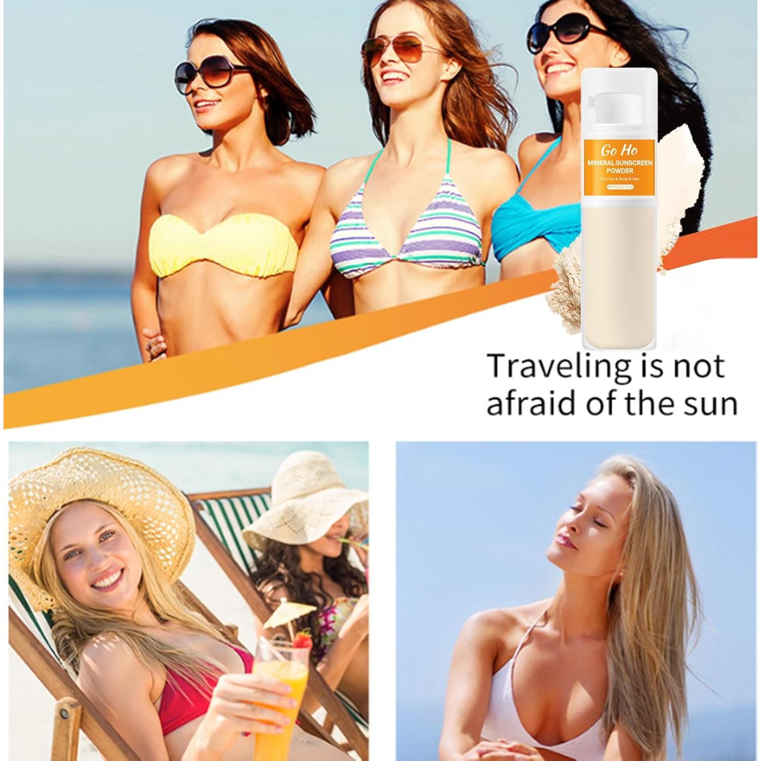 Polvo Mineral Protector Solar Spray Go Ho SPF 50 Translúcido 10g