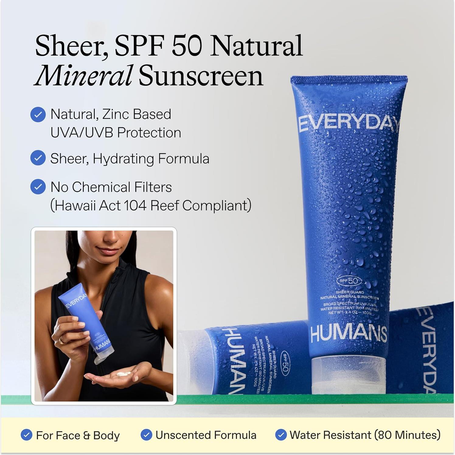 Protector Solar Mineral Everyday Humans SPF 50 100 ml