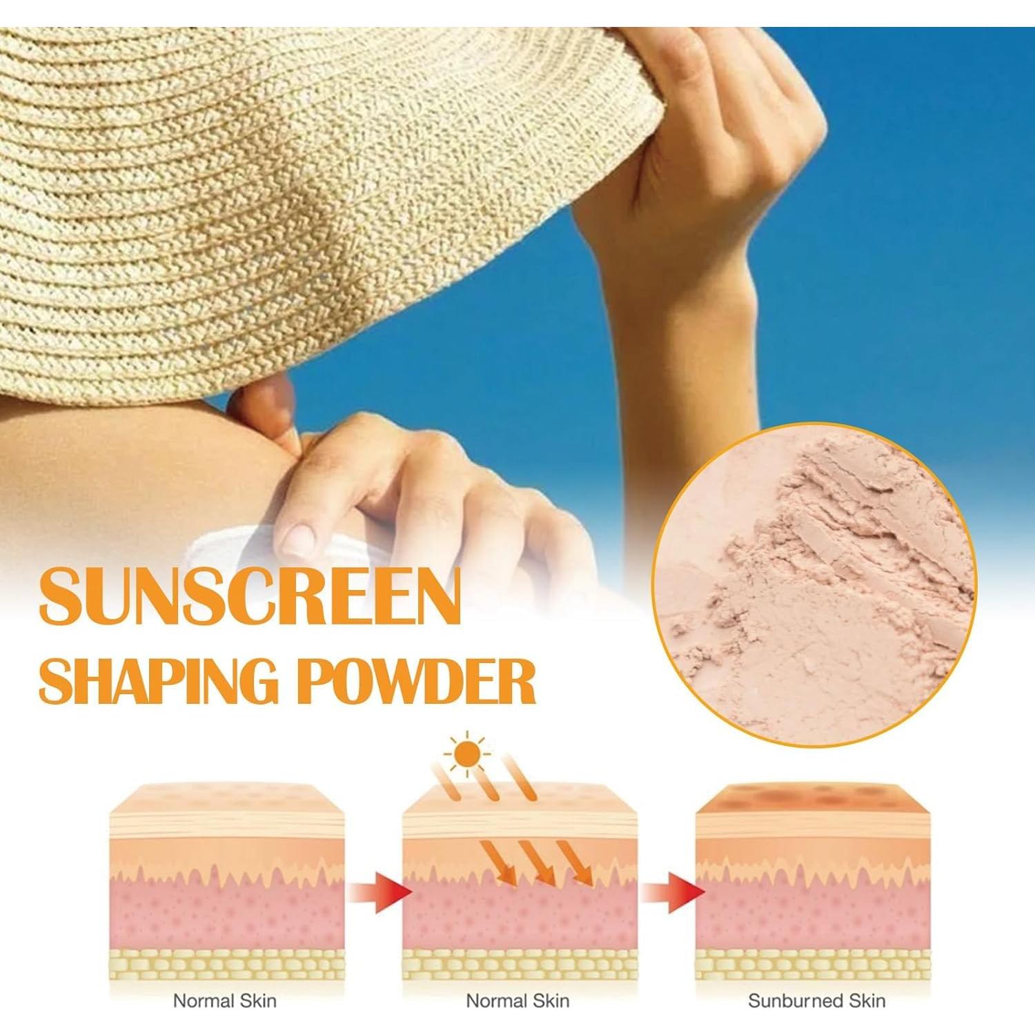 Protector Solar en Polvo Mineral Jaysuing SPF 50 para Cara