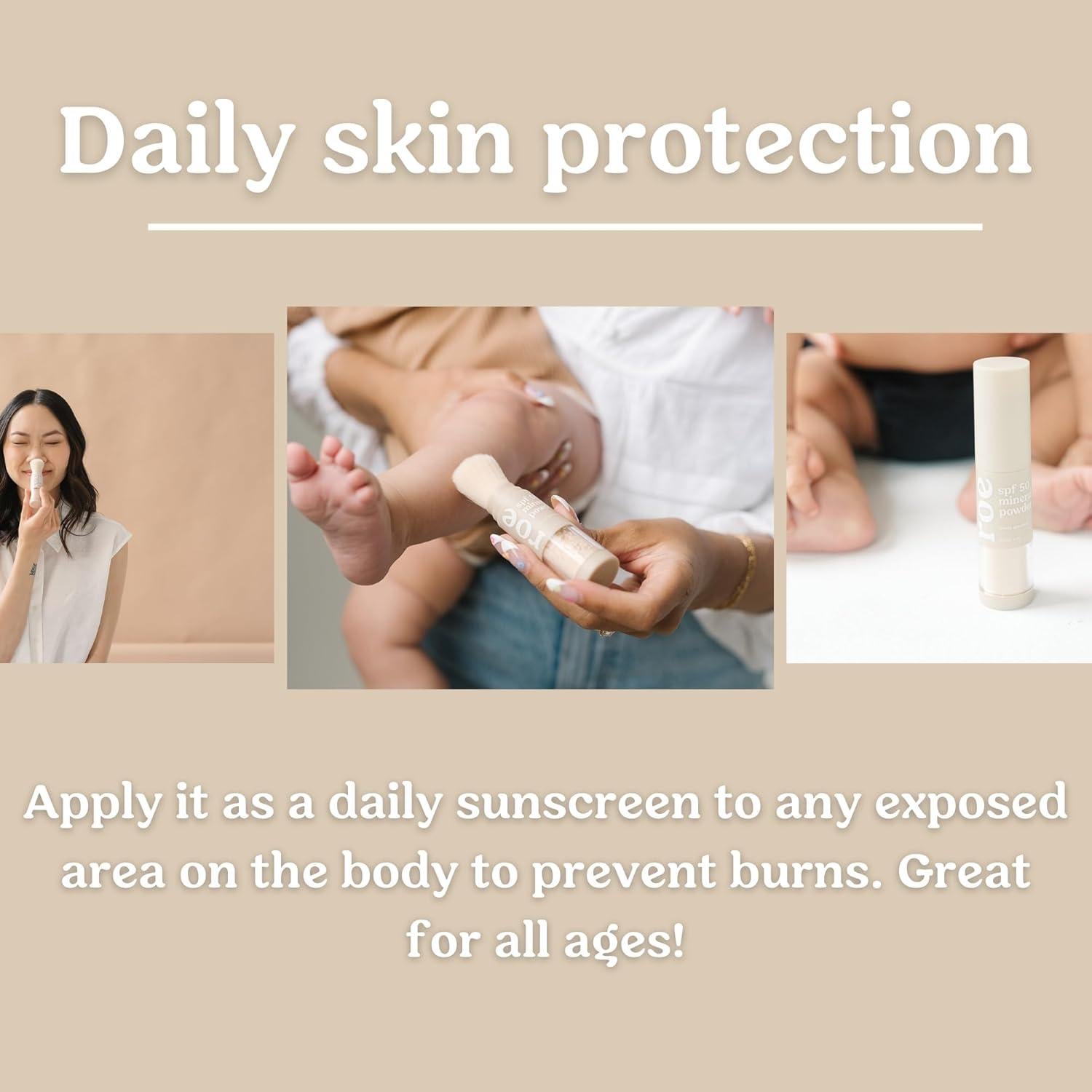 Protector Solar Mineral en Polvo SPF 50 Roe Wellness 11.83g