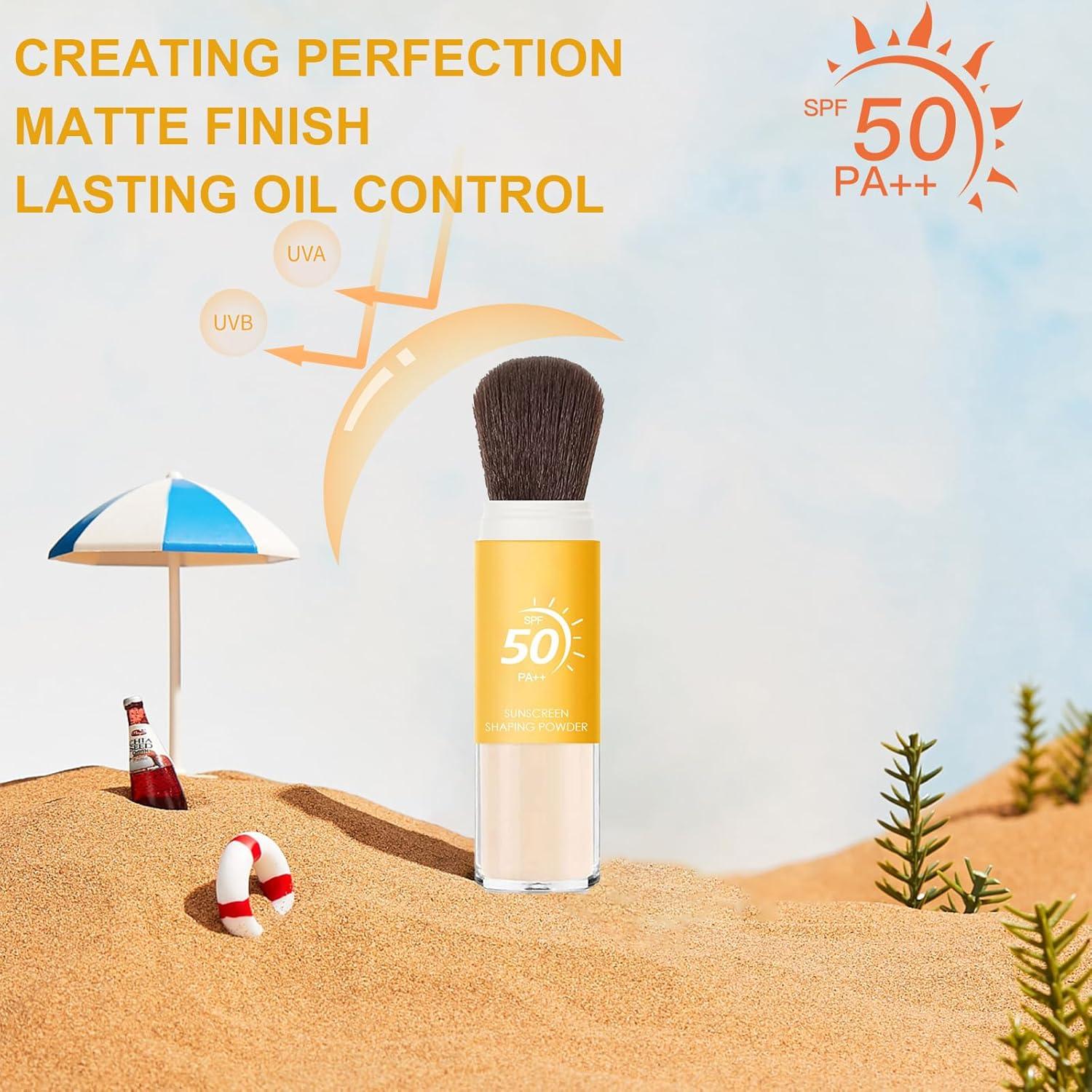 Polvo Mineral Fijador Solar SPF 50 Anweina - Acabado Mate