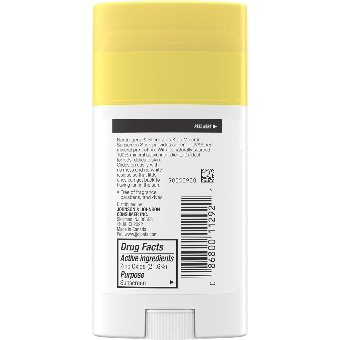 Protector Solar Neutrogena Kids Stick 42.52 g SPF 50+ UVA/UVB