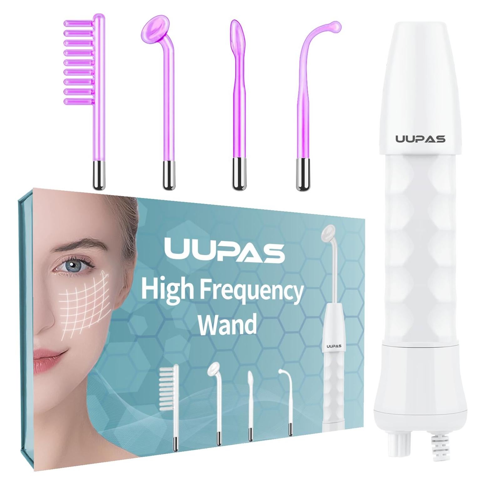 Varita Facial de Alta Frecuencia UUPAS U01 con 4 Tubos