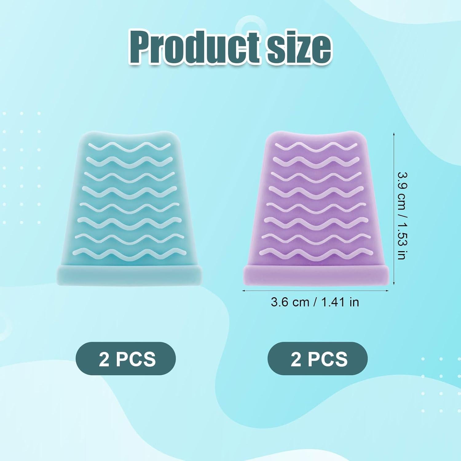 4 Cubiertas de Silicona para Espátula de Piel Gosknor