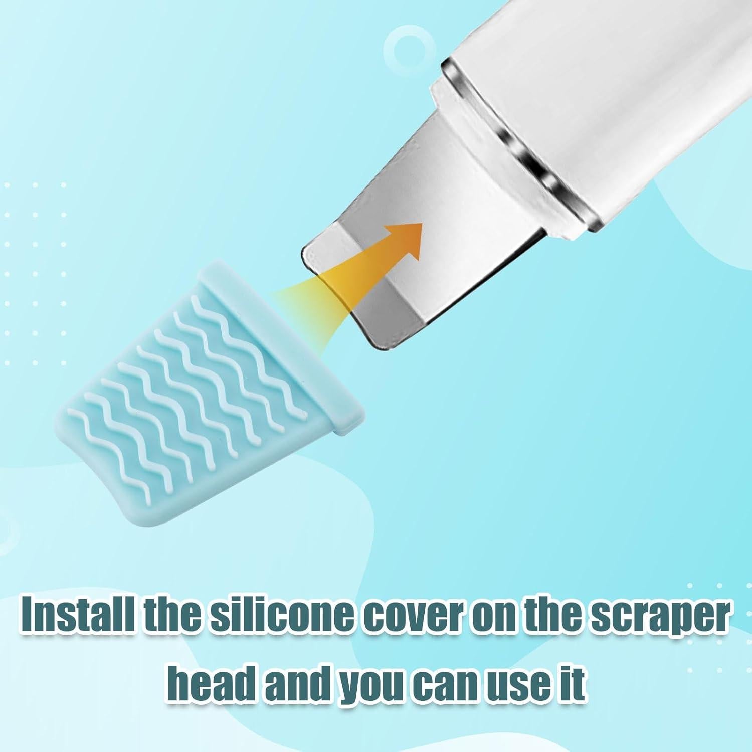 4 Cubiertas de Silicona para Espátula de Piel Gosknor