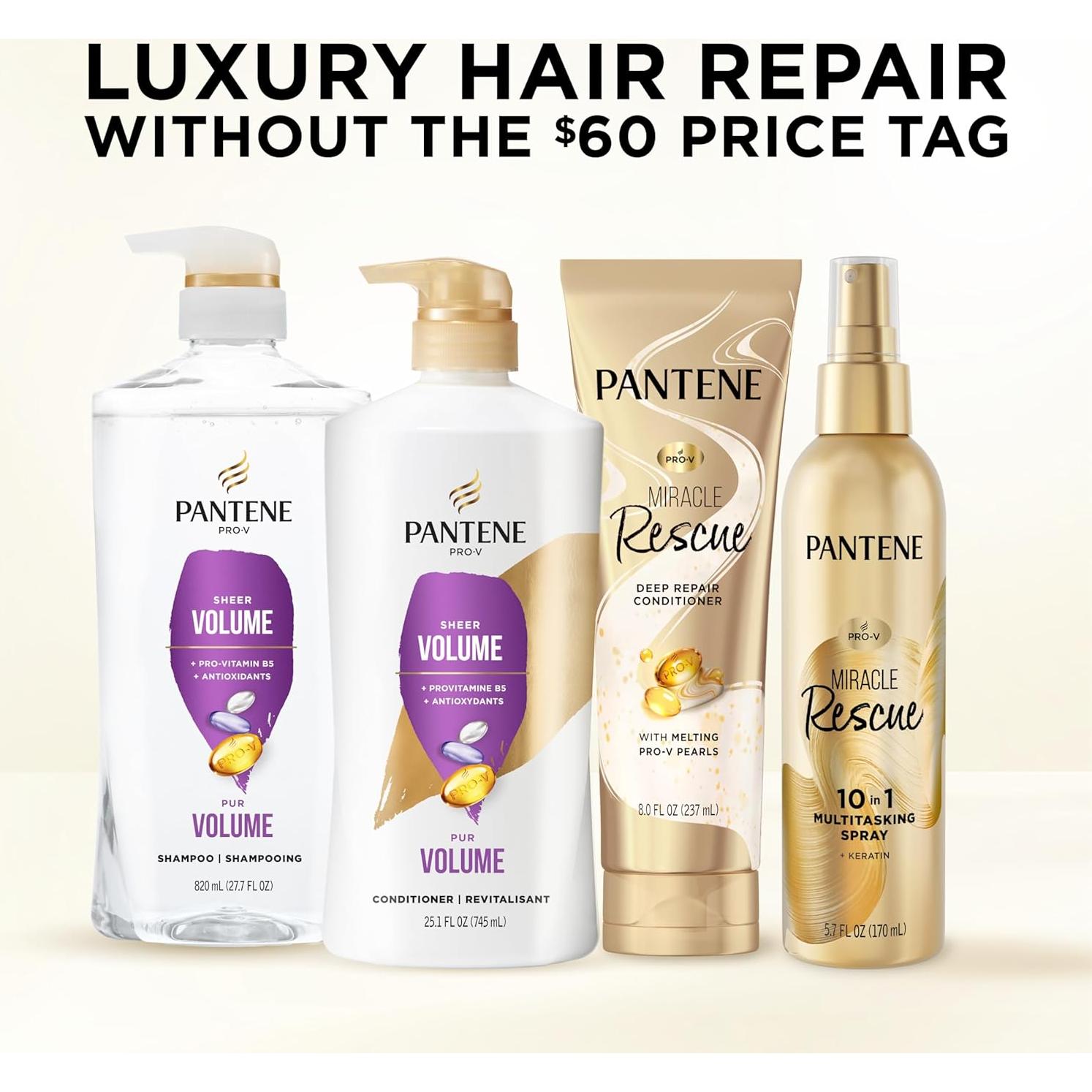 Champú Pantene Pro-V Volumen y Cuerpo 2x 800ml + Disparo Milagroso 15ml