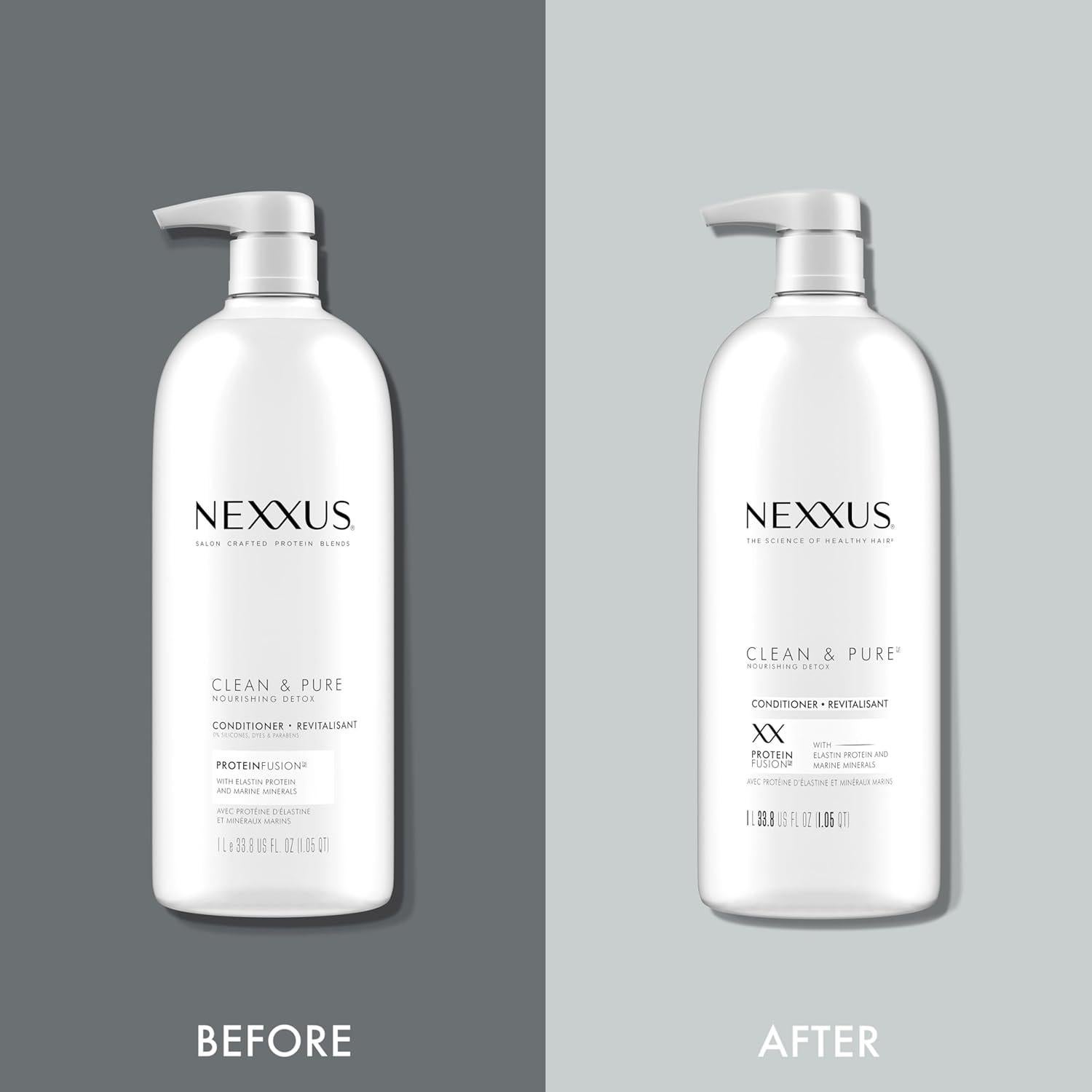 Acondicionador Nexxus Clean & Pure 1L - Sin Silicona y Parabenos