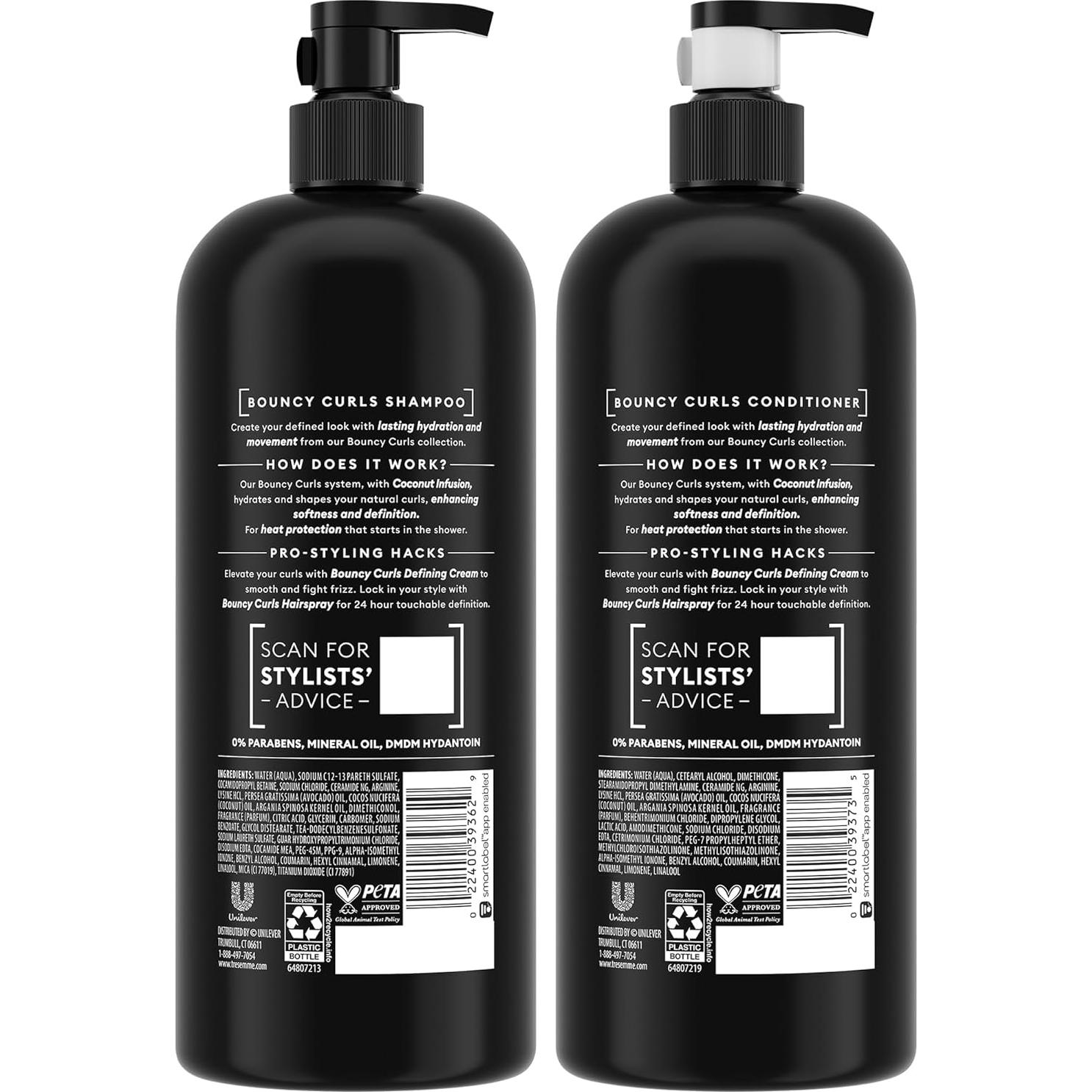 Set de Shampoo y Acondicionador TRESemm Rizos Saltarines 28 Oz