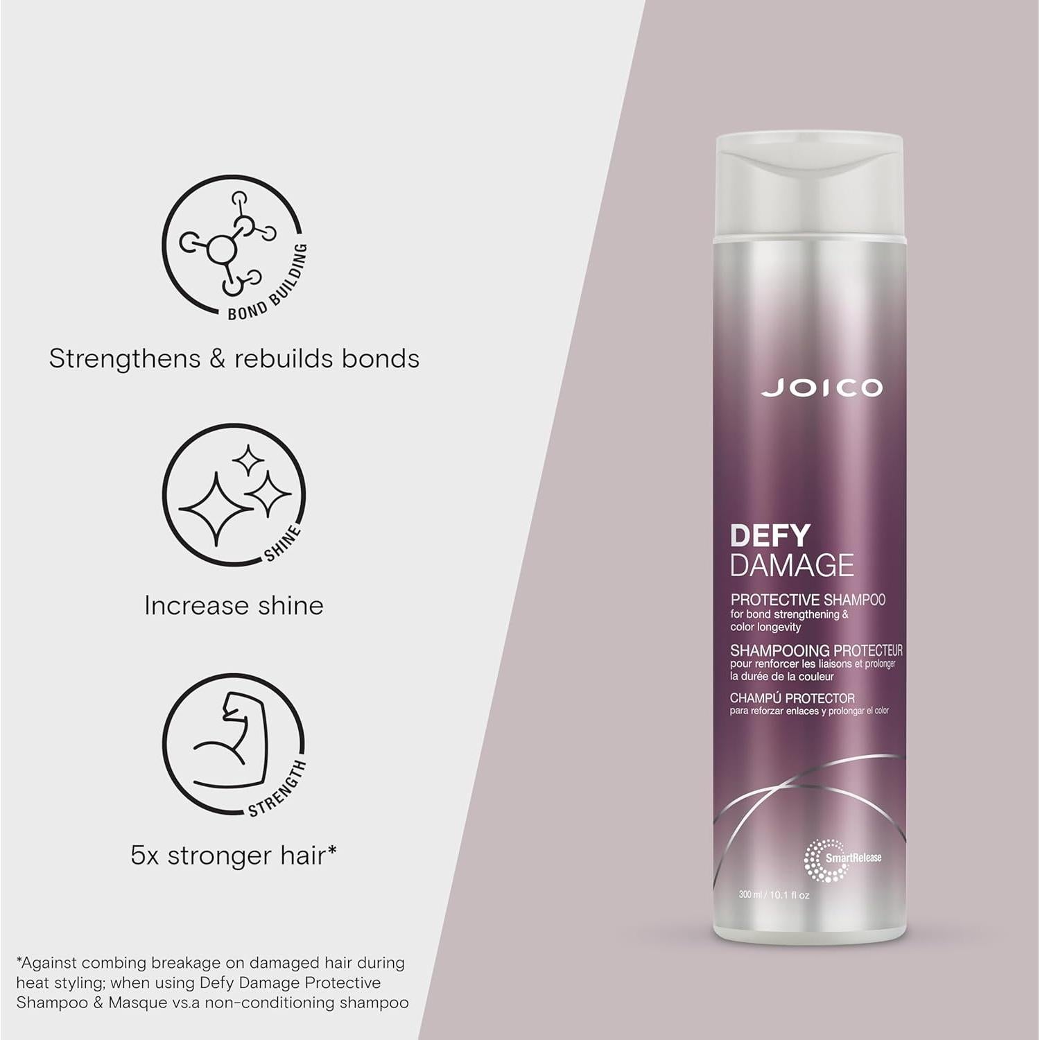Champú Protector Joico Defy Damage 300 ml | Cabello Tratado con Color