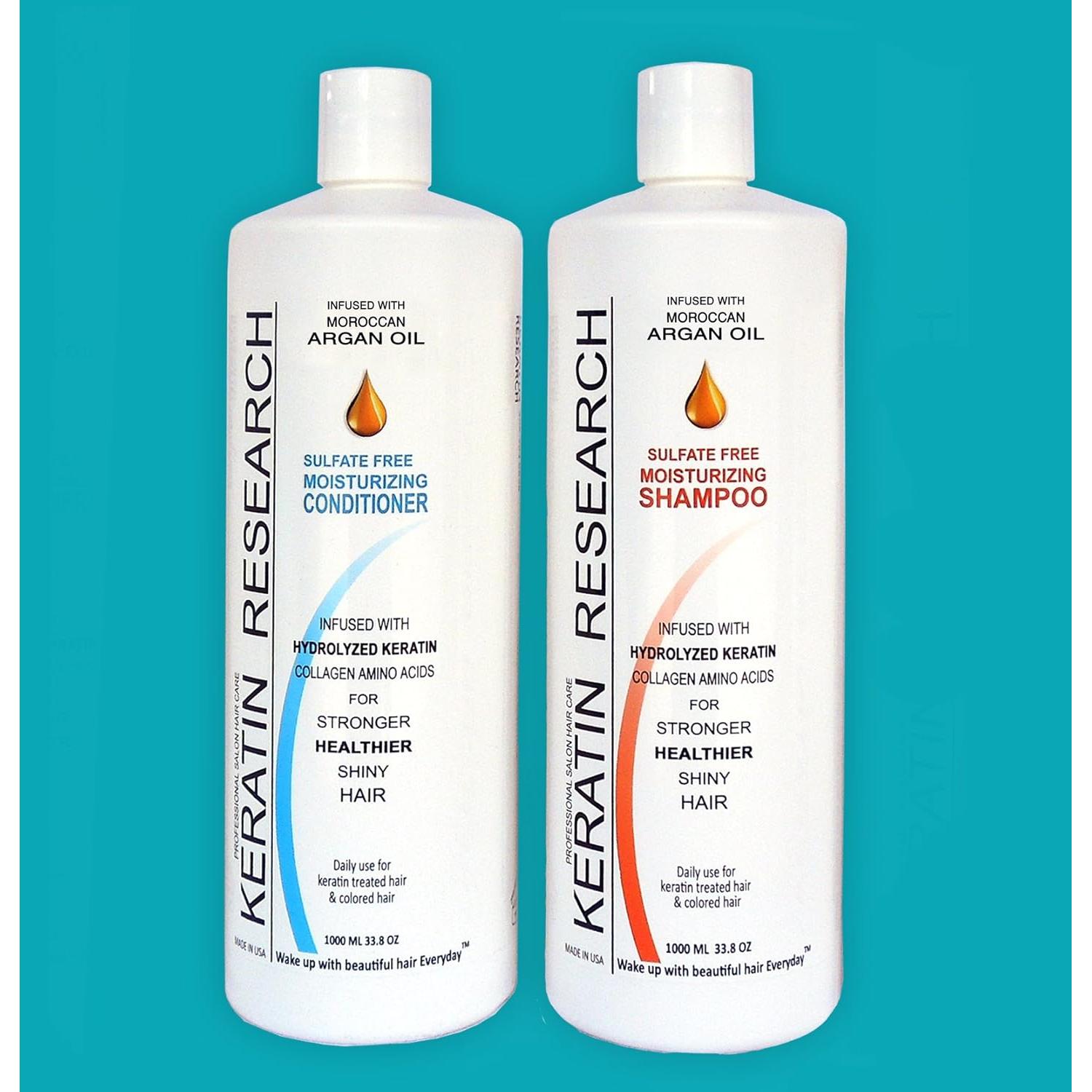 Champú y Acondicionador Sin Sulfatos KERATIN RESEARCH 2L