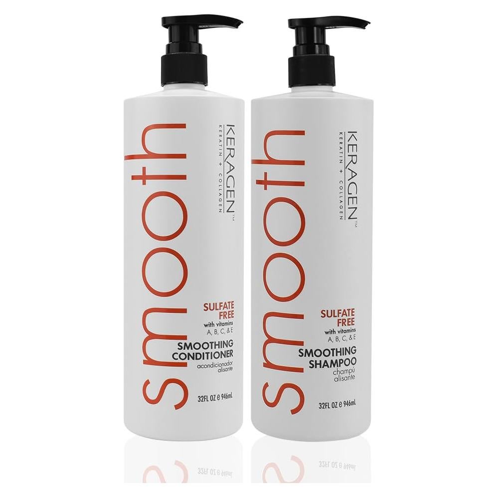 Keragen Champú y Acondicionador Suavizante 0.91 L - Queratina y Colágeno