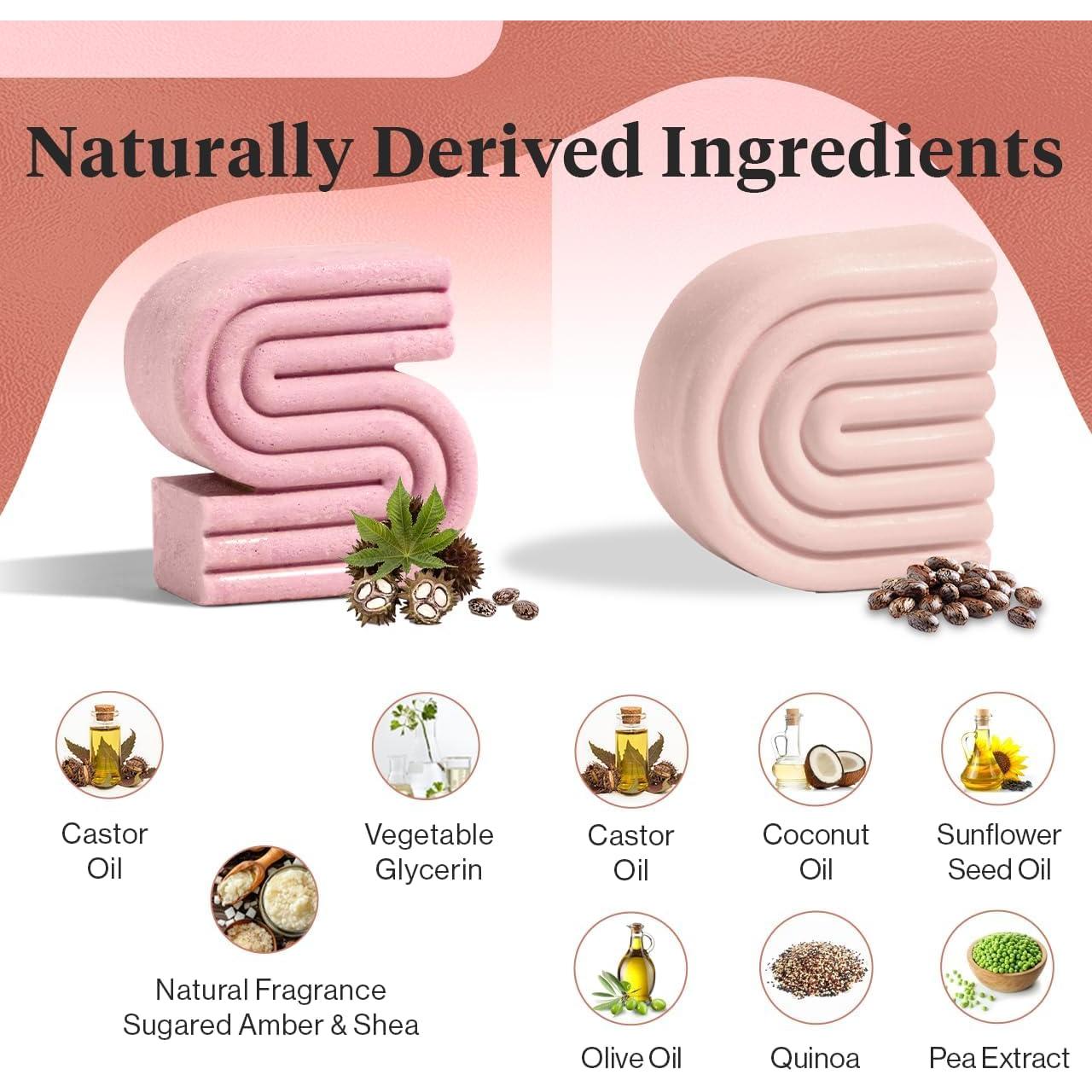 Juego de Champú y Acondicionador Kitsch - Aceite de Ricino Orgánico - 2 Piezas