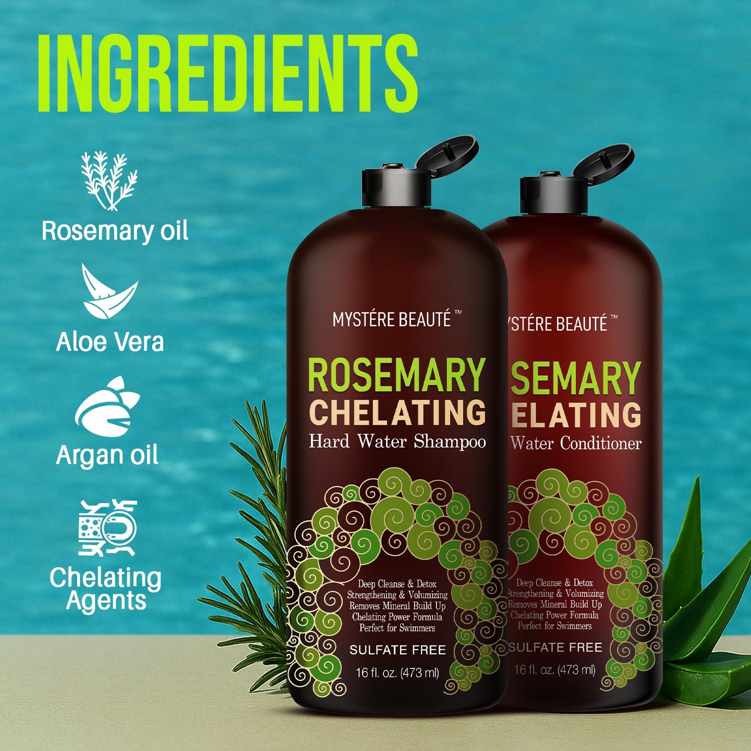 Set de Champú y Acondicionador Chelante Romero Mystère Beauté - Sin Sulfatos, Biotina y Queratina