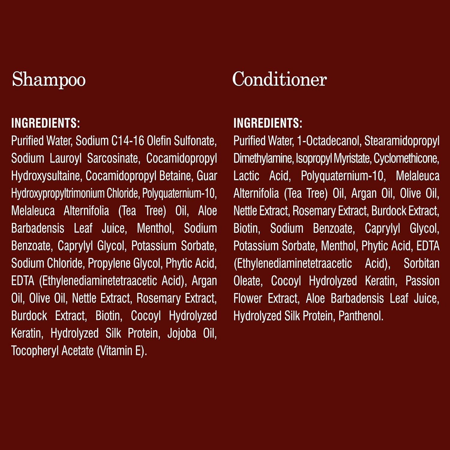 Set de Champú y Acondicionador Chelante Romero Mystère Beauté - Sin Sulfatos, Biotina y Queratina