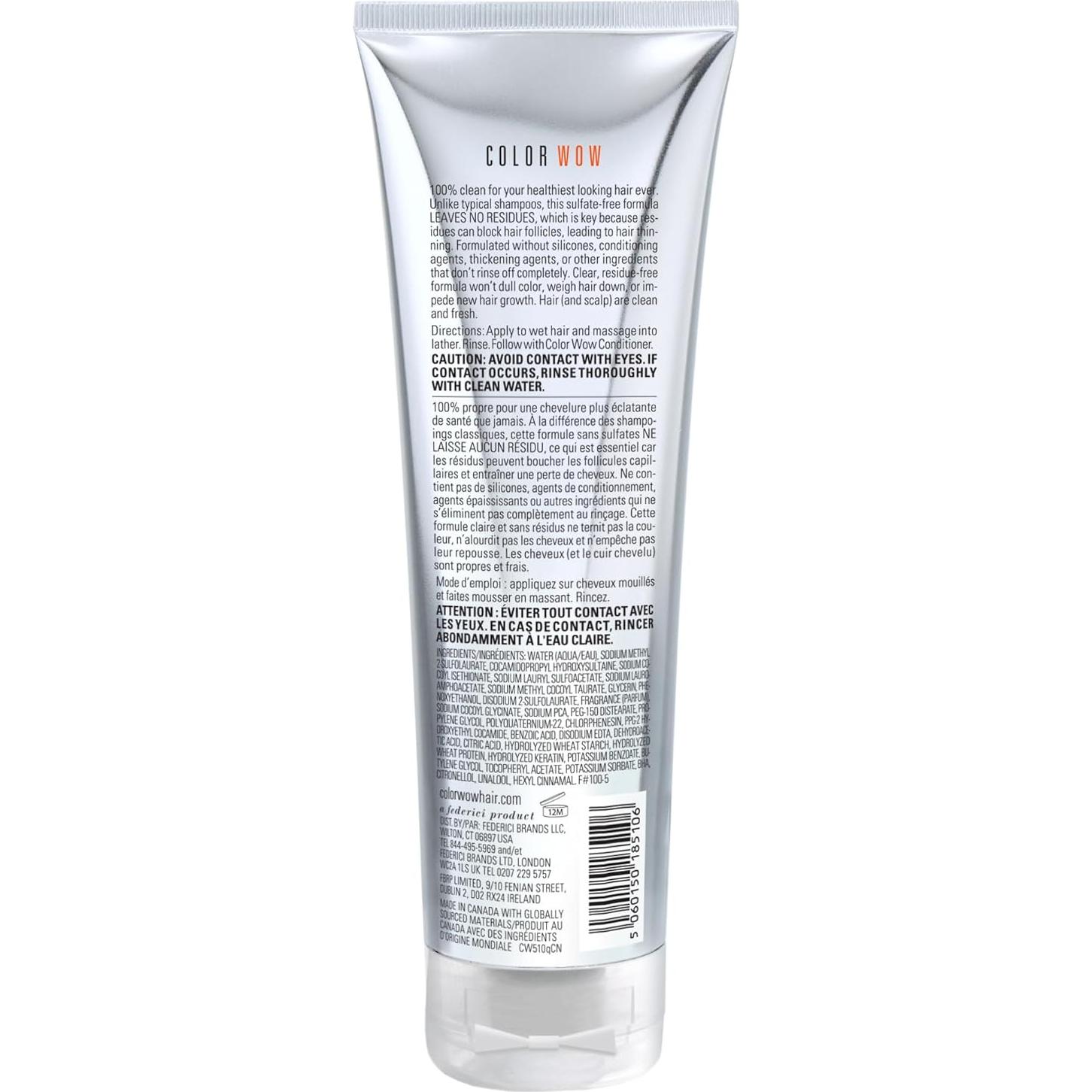 Champú COLOR WOW 248 ml - Libre de Sulfatos y Parabenos