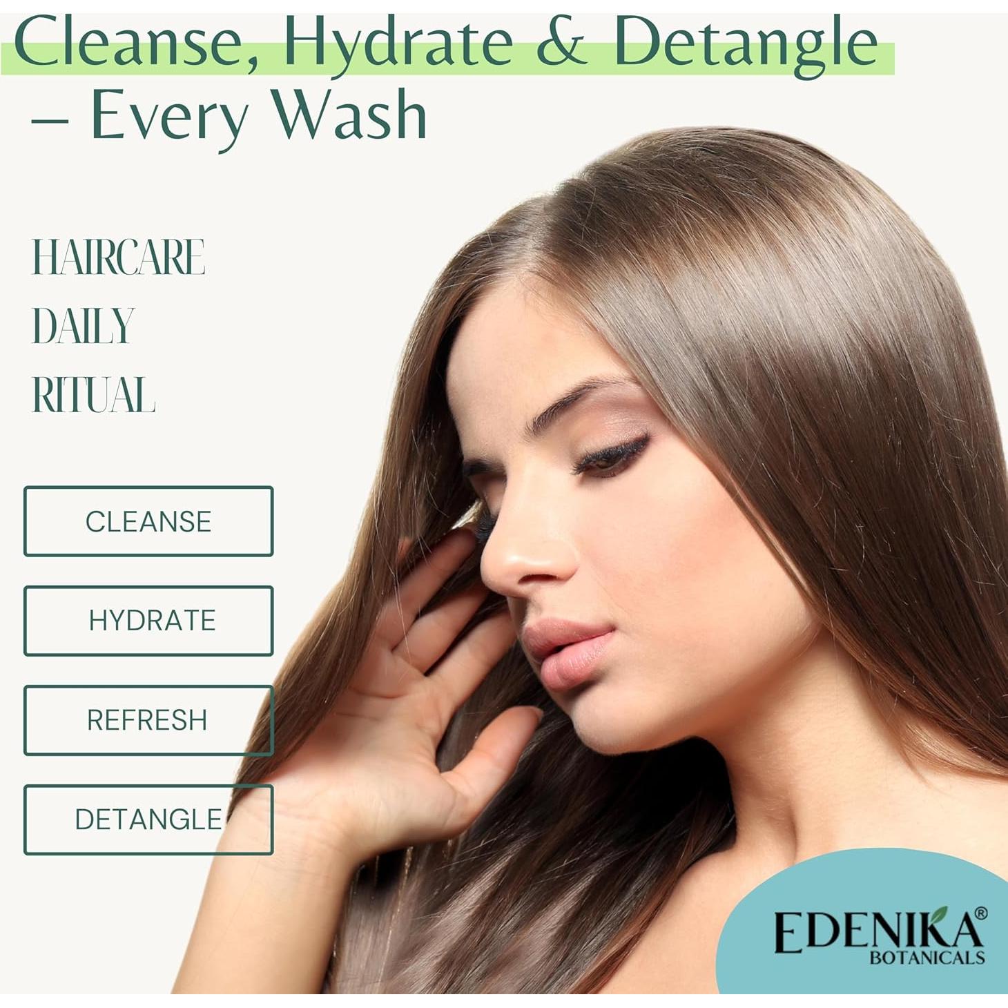 Champú y Acondicionador de Menta Edenika 473 ml - Fortalece y Alivia