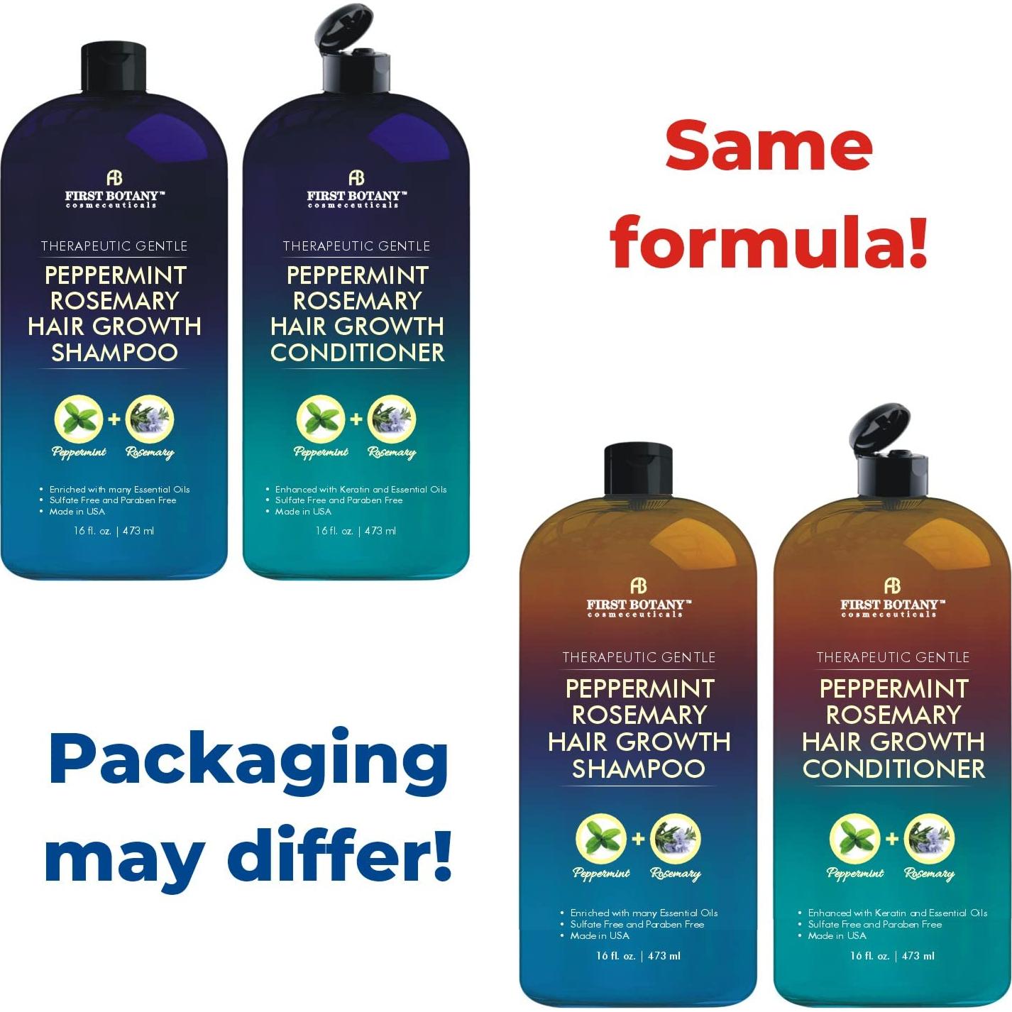 Set de Champú y Acondicionador Primera Botánica 473 ml - Crecimiento Cabello Menta Romero