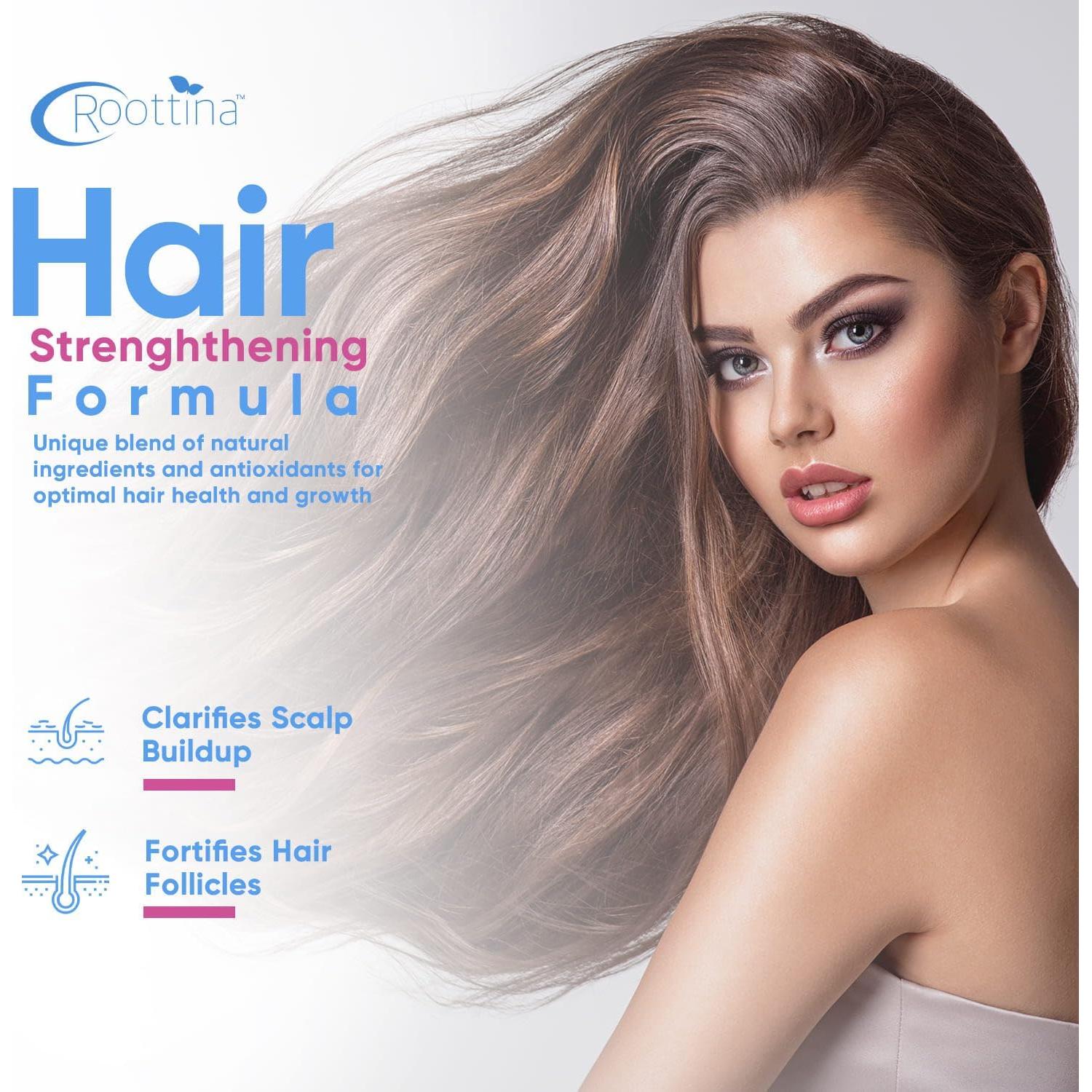 Champú y Acondicionador Roottina 473 ml x2 - Voluminizador con Biotina