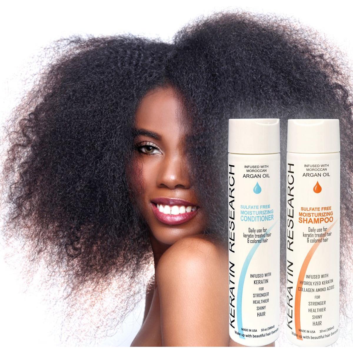 Conjunto Champú y Acondicionador Sin Sulfatos Keratin Research 300ml