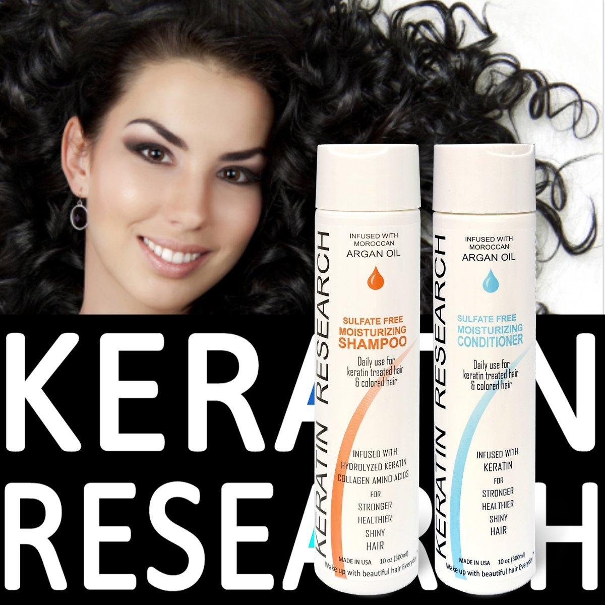 Conjunto Champú y Acondicionador Sin Sulfatos Keratin Research 300ml