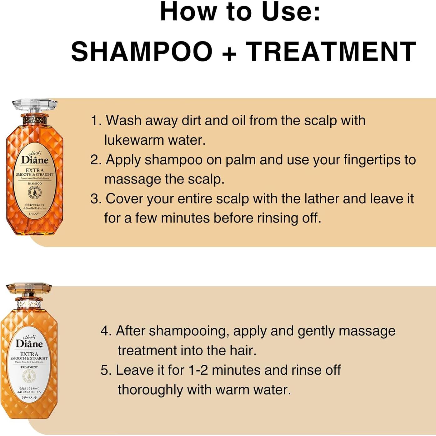 Conjunto Champú y Acondicionador Moist Diane 900ml Antifrizz