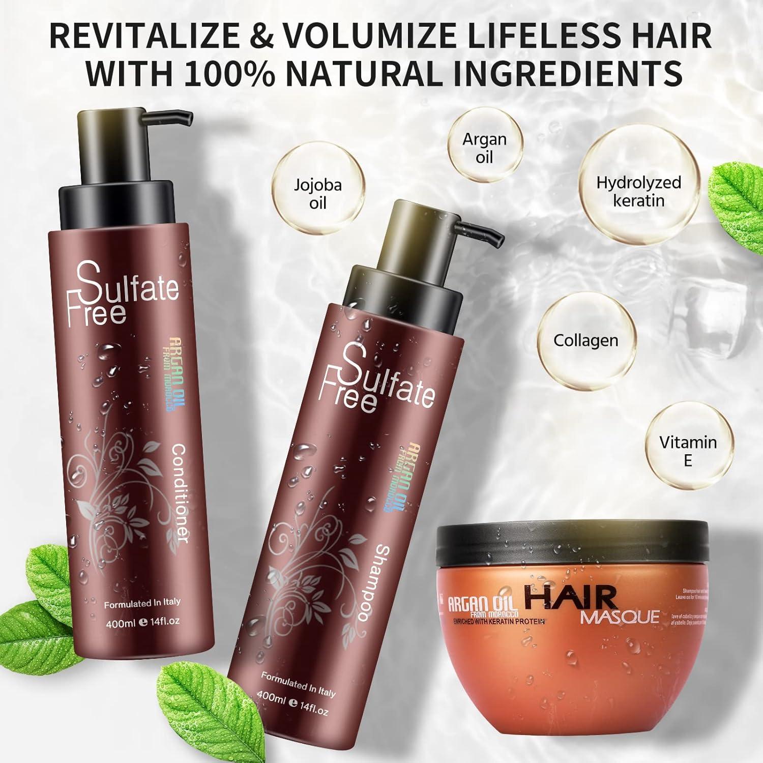 Conjunto de Cuidado del Cabello Nuspa con Aceite de Argán 1.37kg