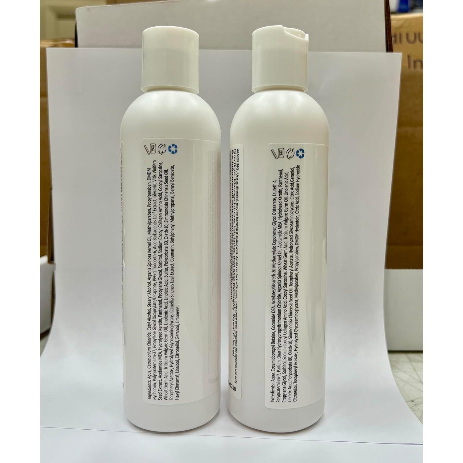 Juego de Champú y Acondicionador Sin Sulfatos Moroccan Keratin 250ml