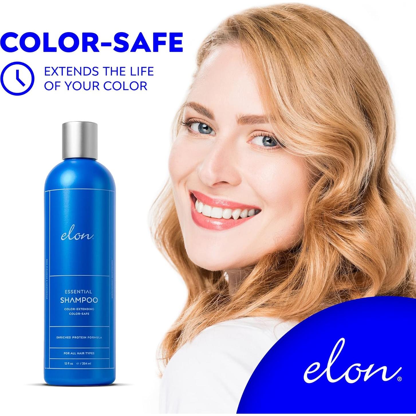 Champú y Acondicionador Elon Sin Sulfatos 340g - Hidratante y Protector