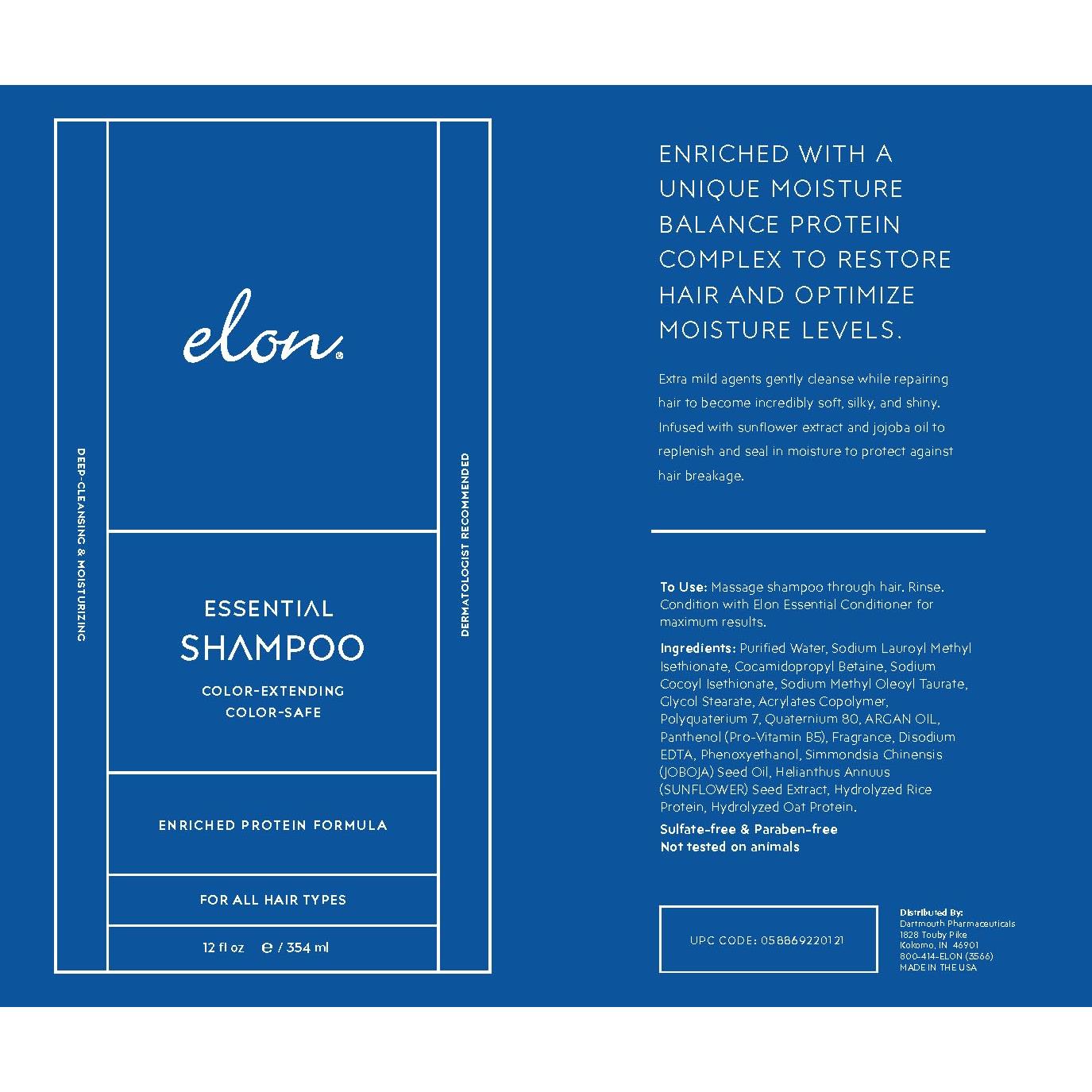 Champú y Acondicionador Elon Sin Sulfatos 340g - Hidratante y Protector