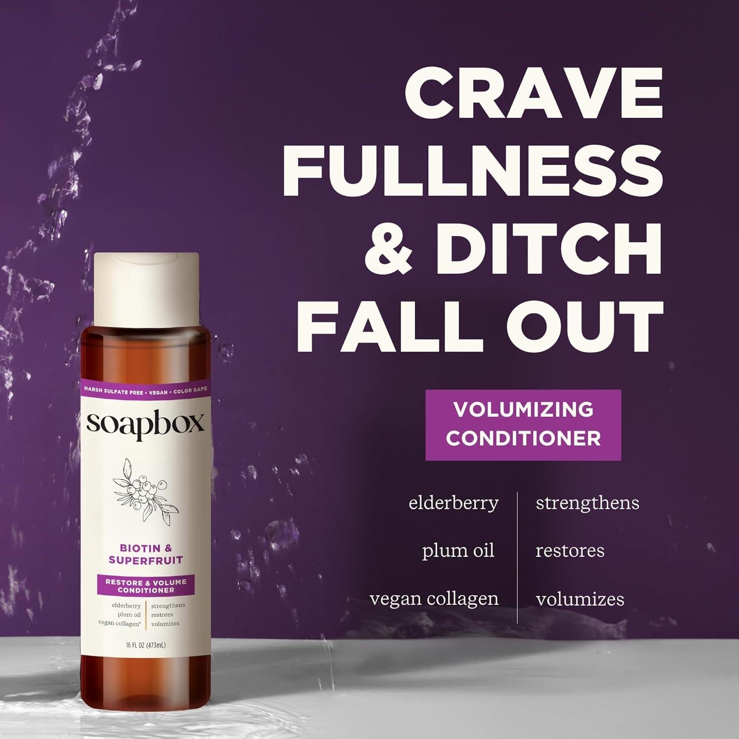 Champú y Acondicionador Biotina Soapbox 2x450ml Vegan