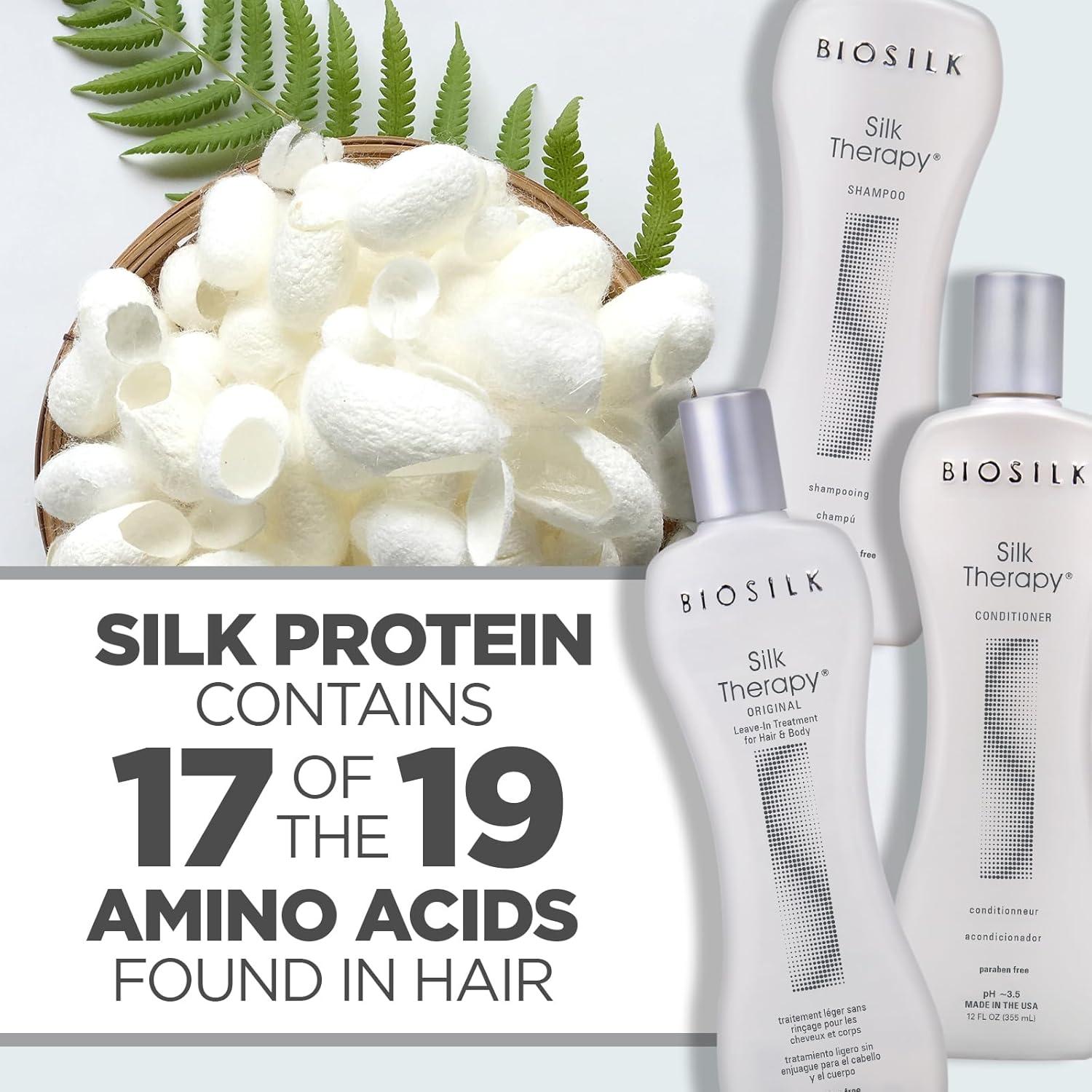 Kit de Cuidado del Cabello BioSilk - Champú, Acondicionador y Suero 340g