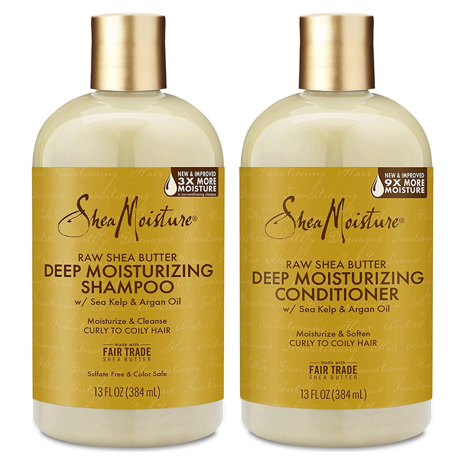 Conjunto Champú y Acondicionador SheaMoisture 368 g Hidratación Profunda