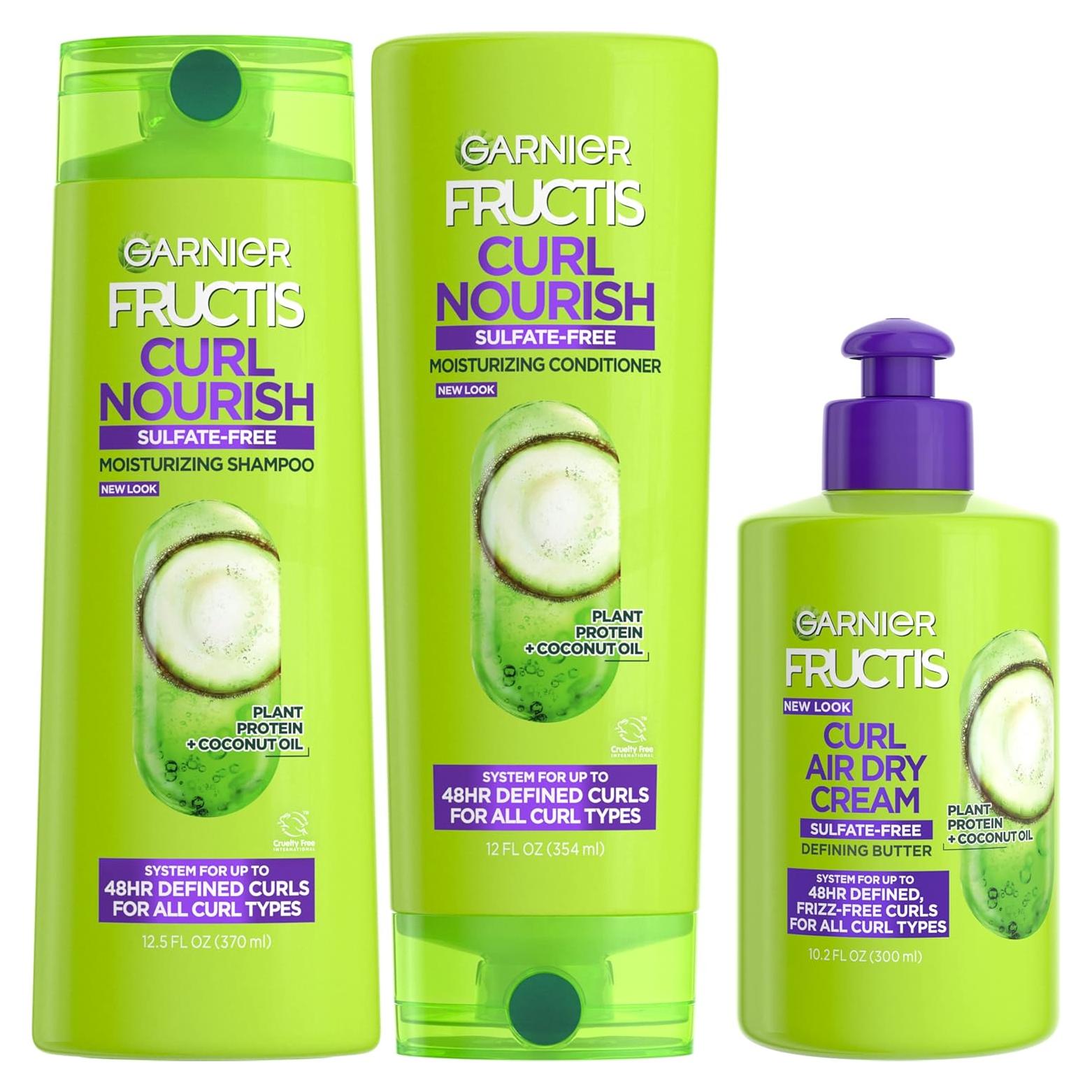 Set Garnier Fructis Curl Nourish 3 Piezas Sin Sulfatos