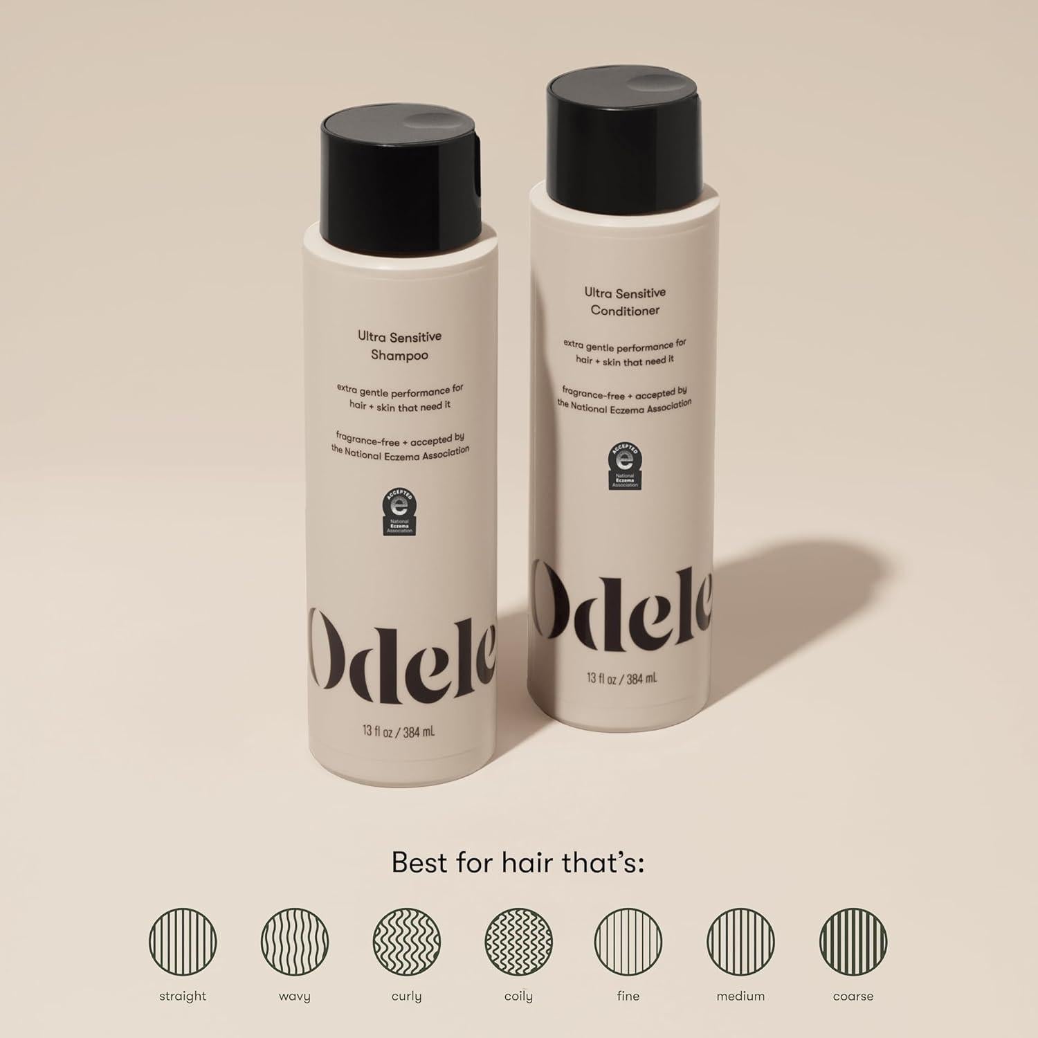 Champú y Acondicionador Ultra Sensible Odele 385 ml - Sin Sulfatos