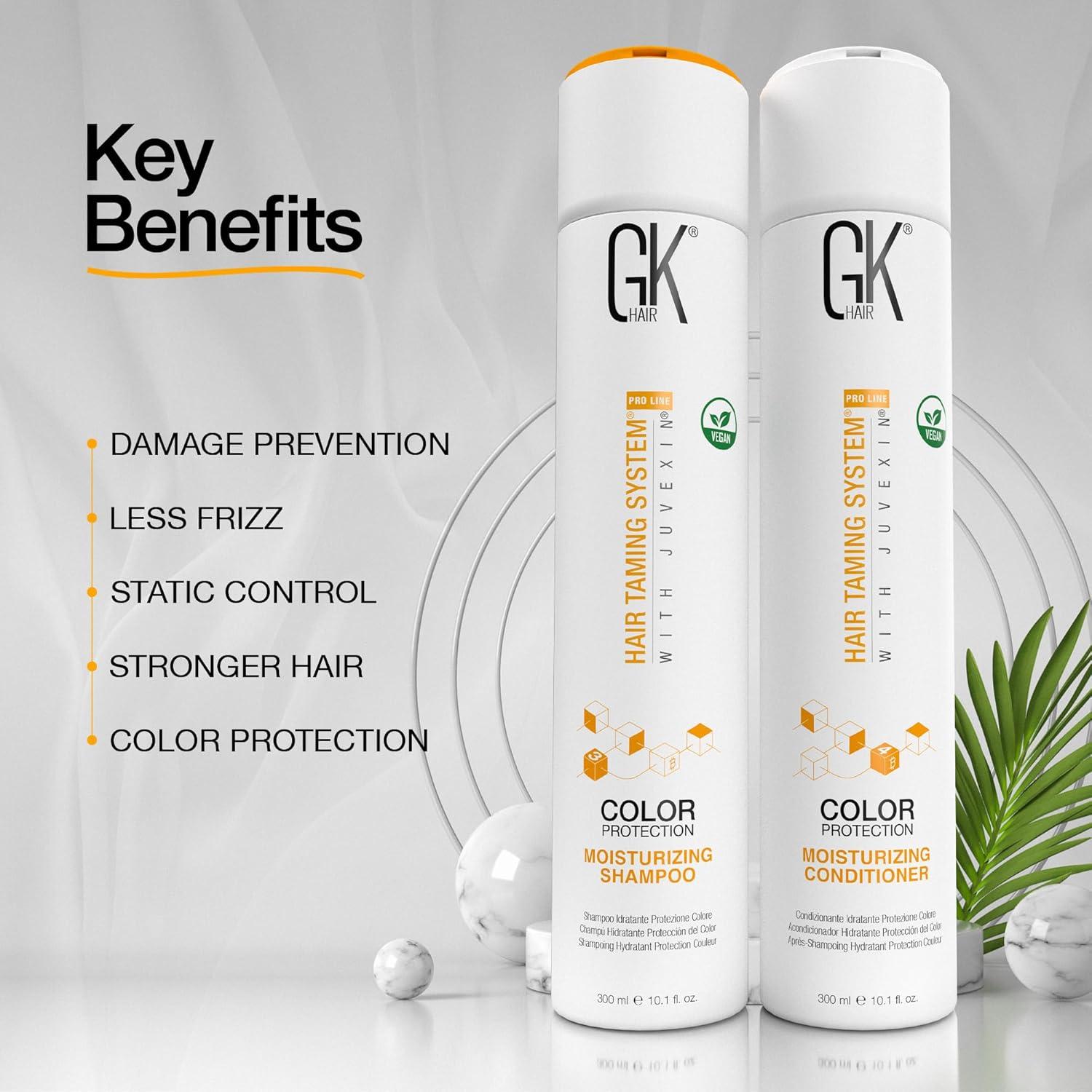 Conjunto Champú y Acondicionador GK Hair 299.1 ml Hidratante Color