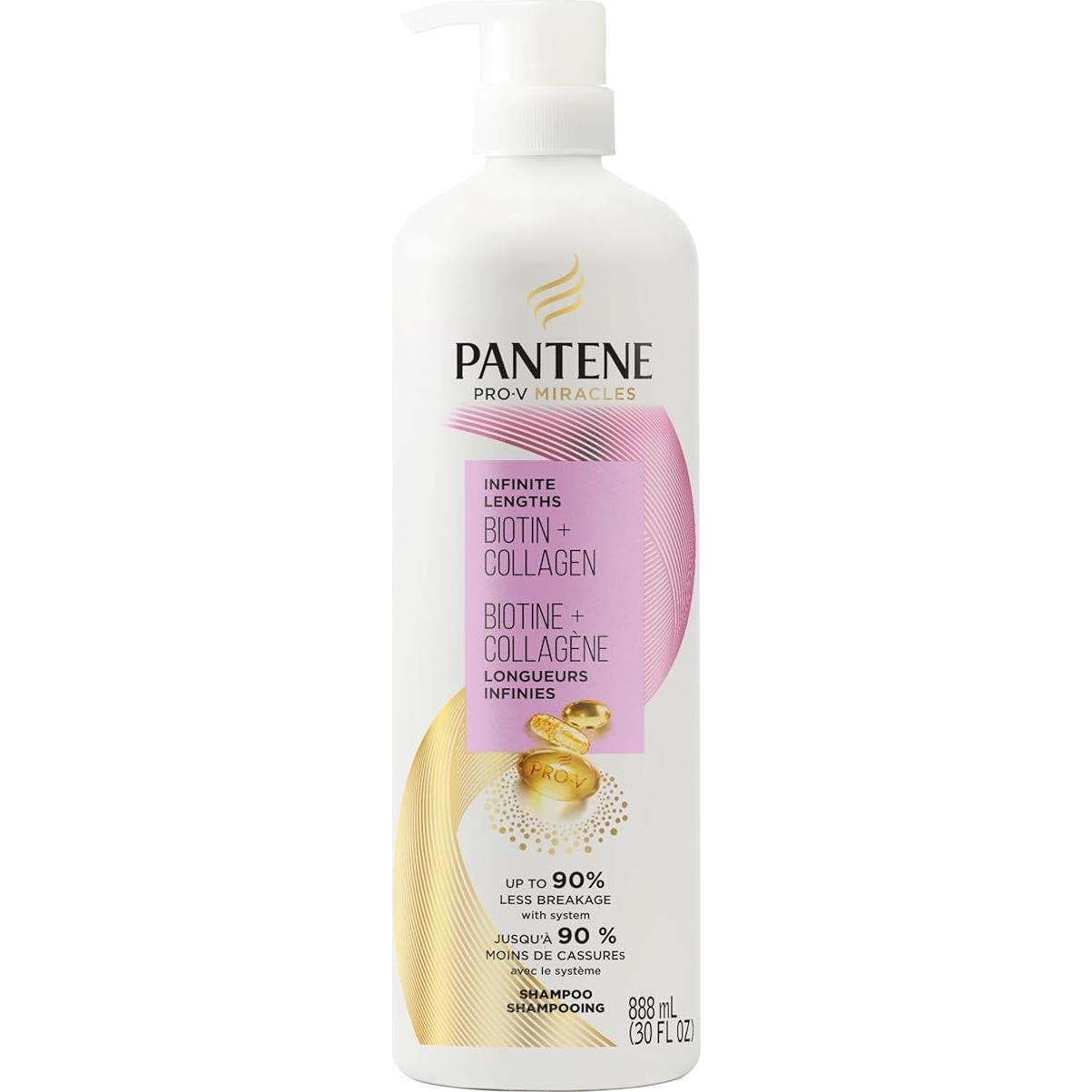 Champú Pantene Pro-V Longitudes Infinitas 887 ml - Libre de Sulfatos