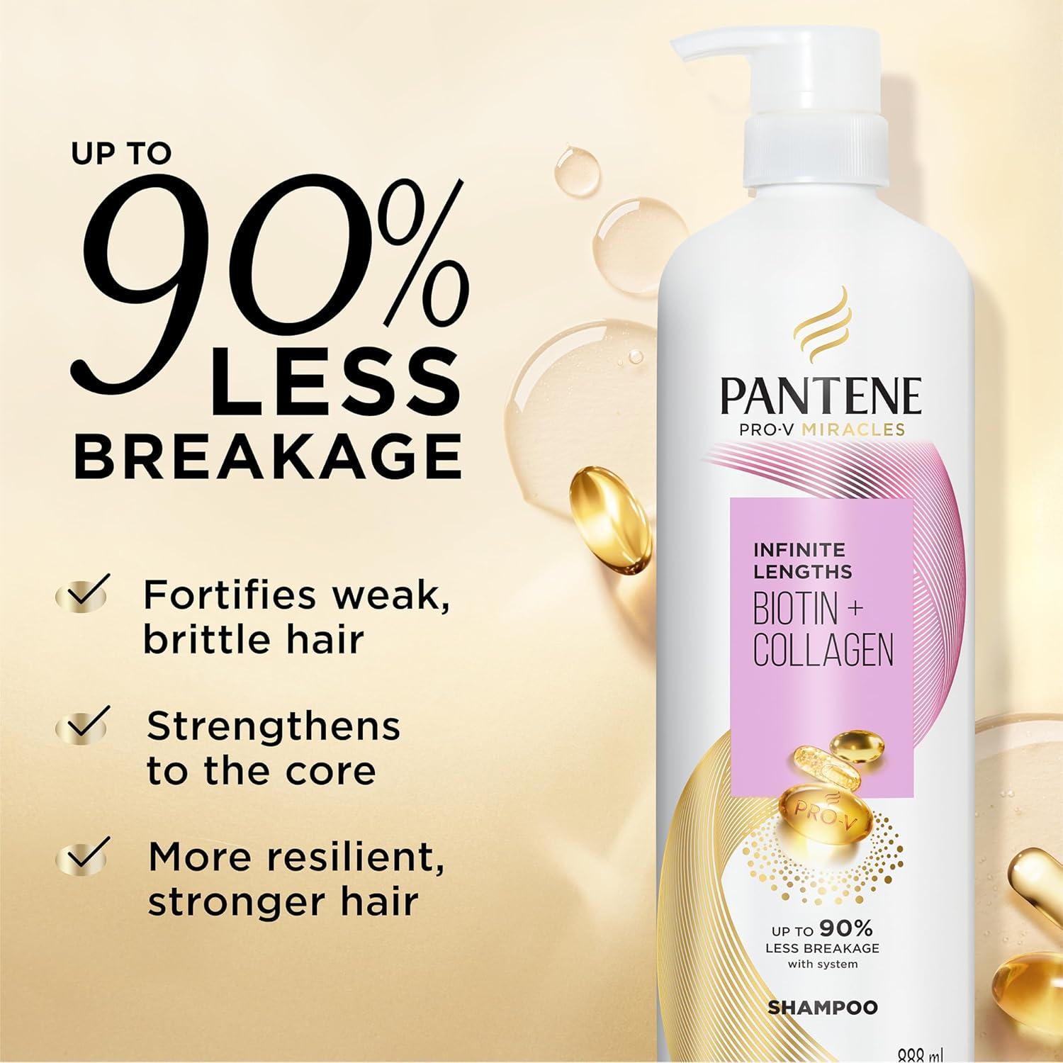 Champú Pantene Pro-V Longitudes Infinitas 887 ml - Libre de Sulfatos