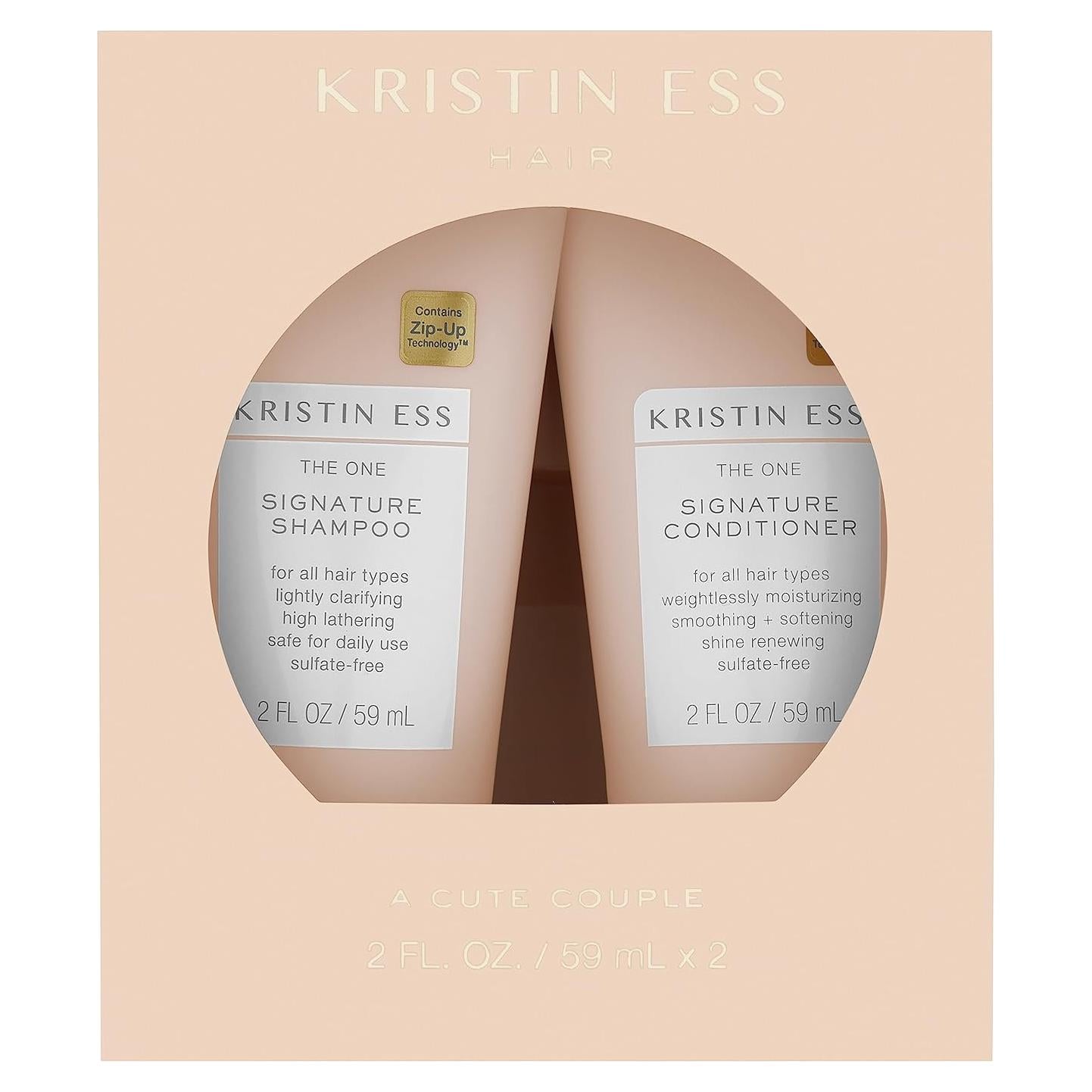 Conjunto de Champú y Acondicionador Kristin Ess 2x59ml Viaje