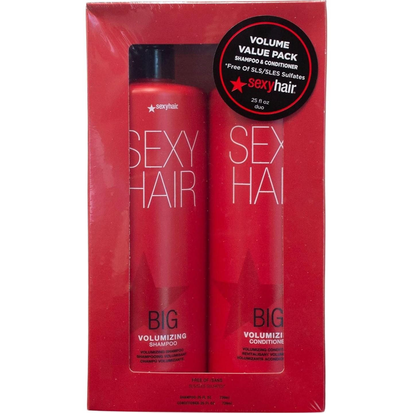 Champú y Acondicionador Voluminizador Sexy Hair 25 Oz Dúo