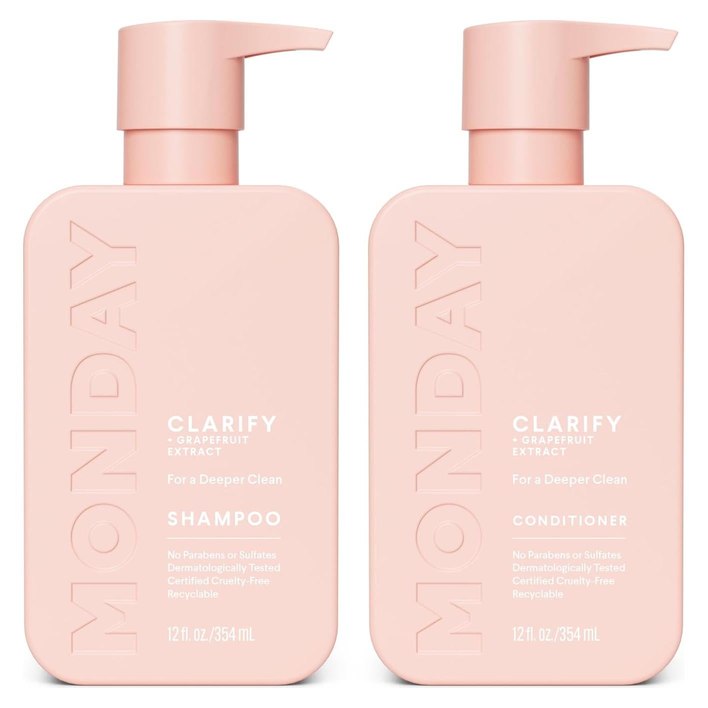 Champú y Acondicionador Clarify Monday Haircare 340 g Cabello Graso