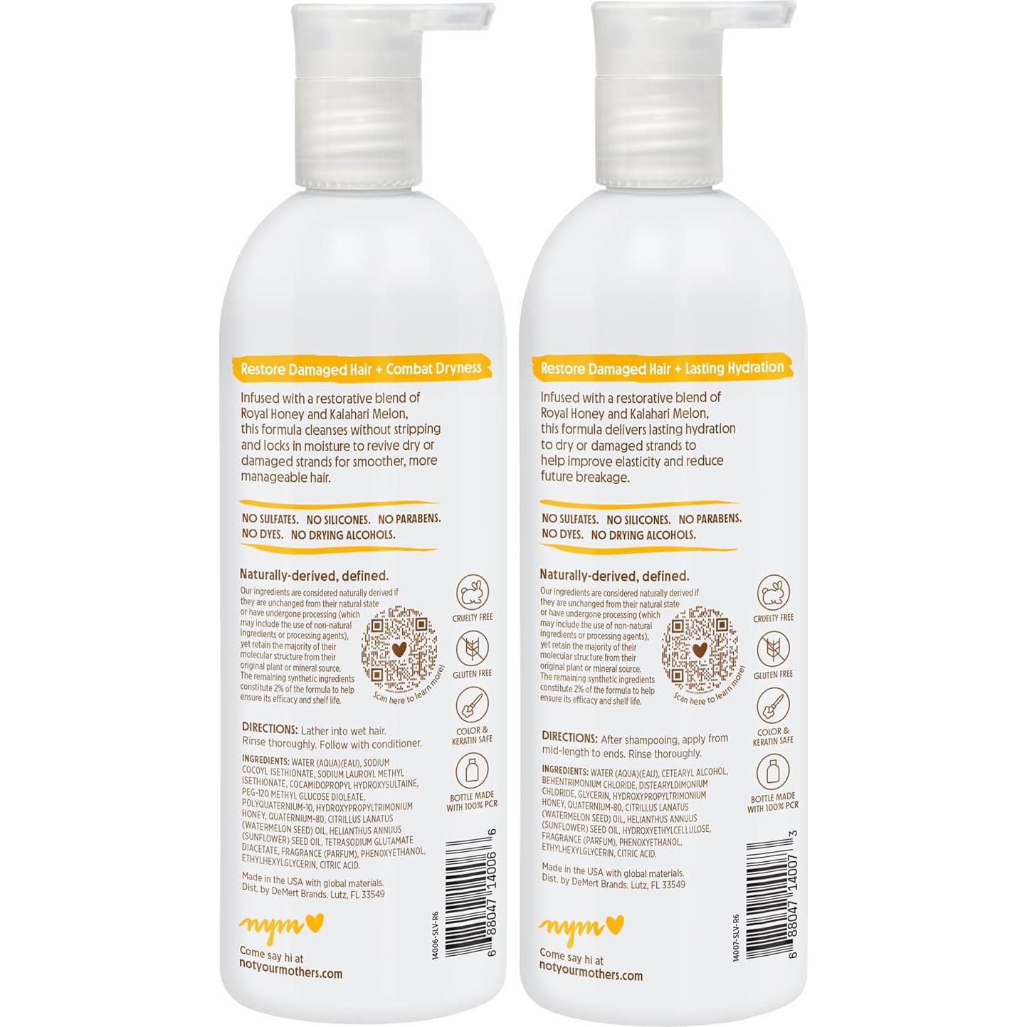 Set de Champú y Acondicionador Not Your Mother's 448 ml - Miel y Melón