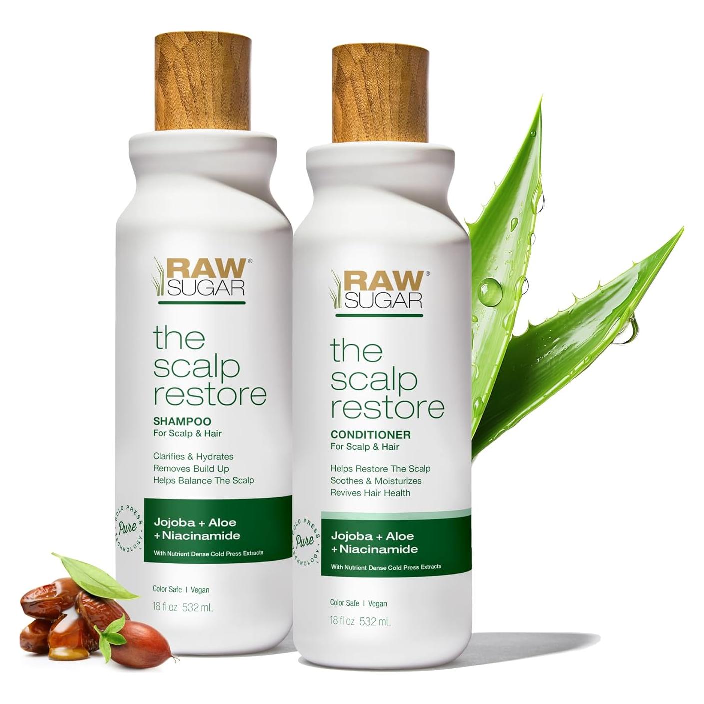 Conjunto de Cuidado del Cabello Raw Sugar Scalp Restore 1.41kg