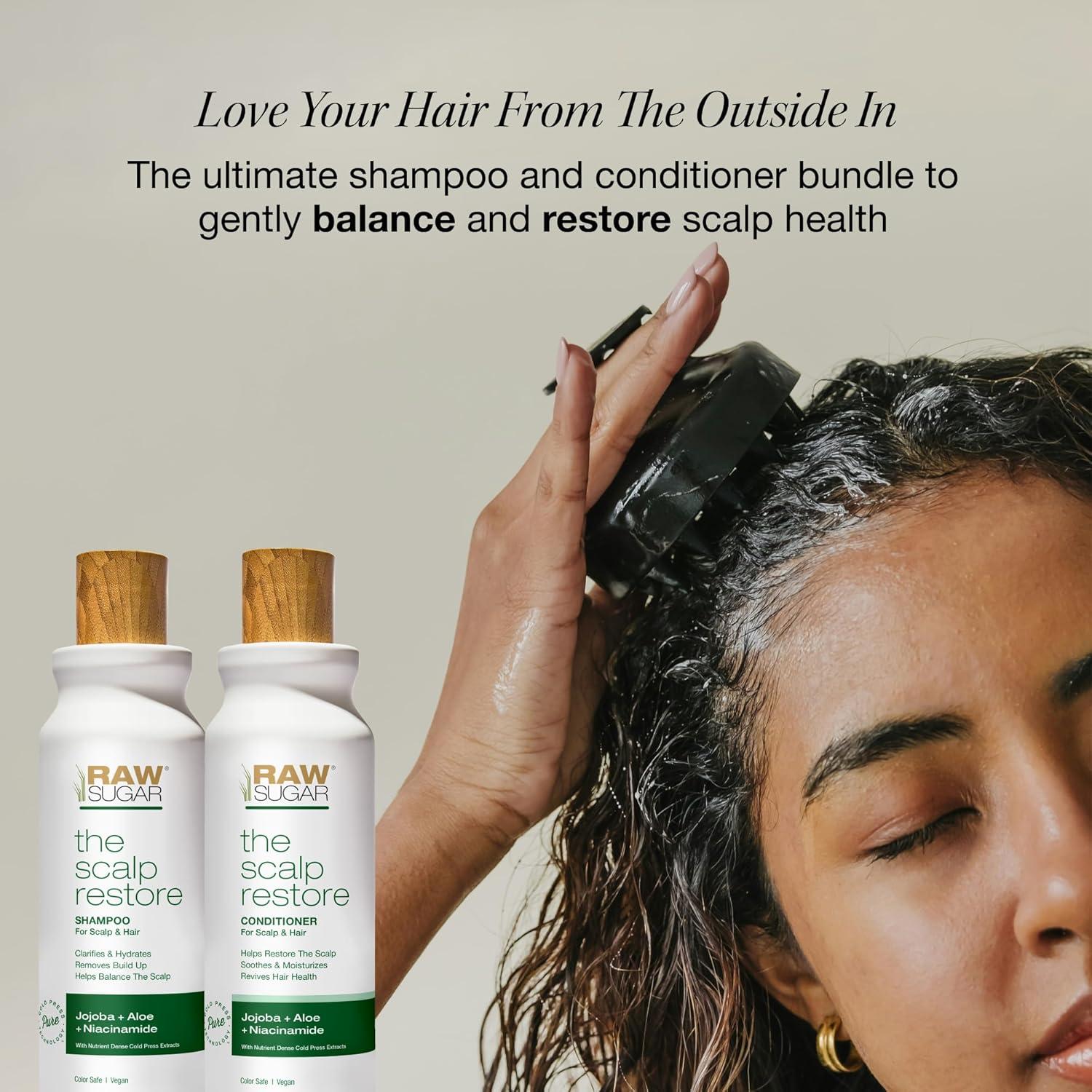 Conjunto de Cuidado del Cabello Raw Sugar Scalp Restore 1.41kg