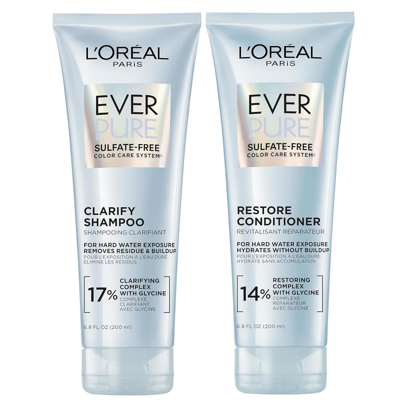 Set Champú y Acondicionador Sin Sulfatos L'Oreal Paris EverPure 226g